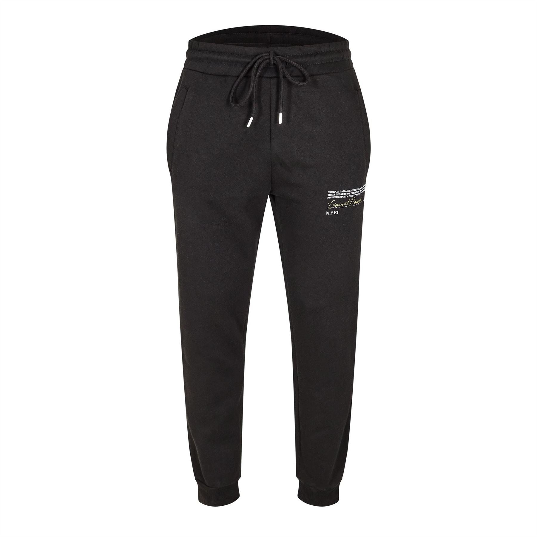 Criminal Damage Legacy Closed Hem Fleece Joggers