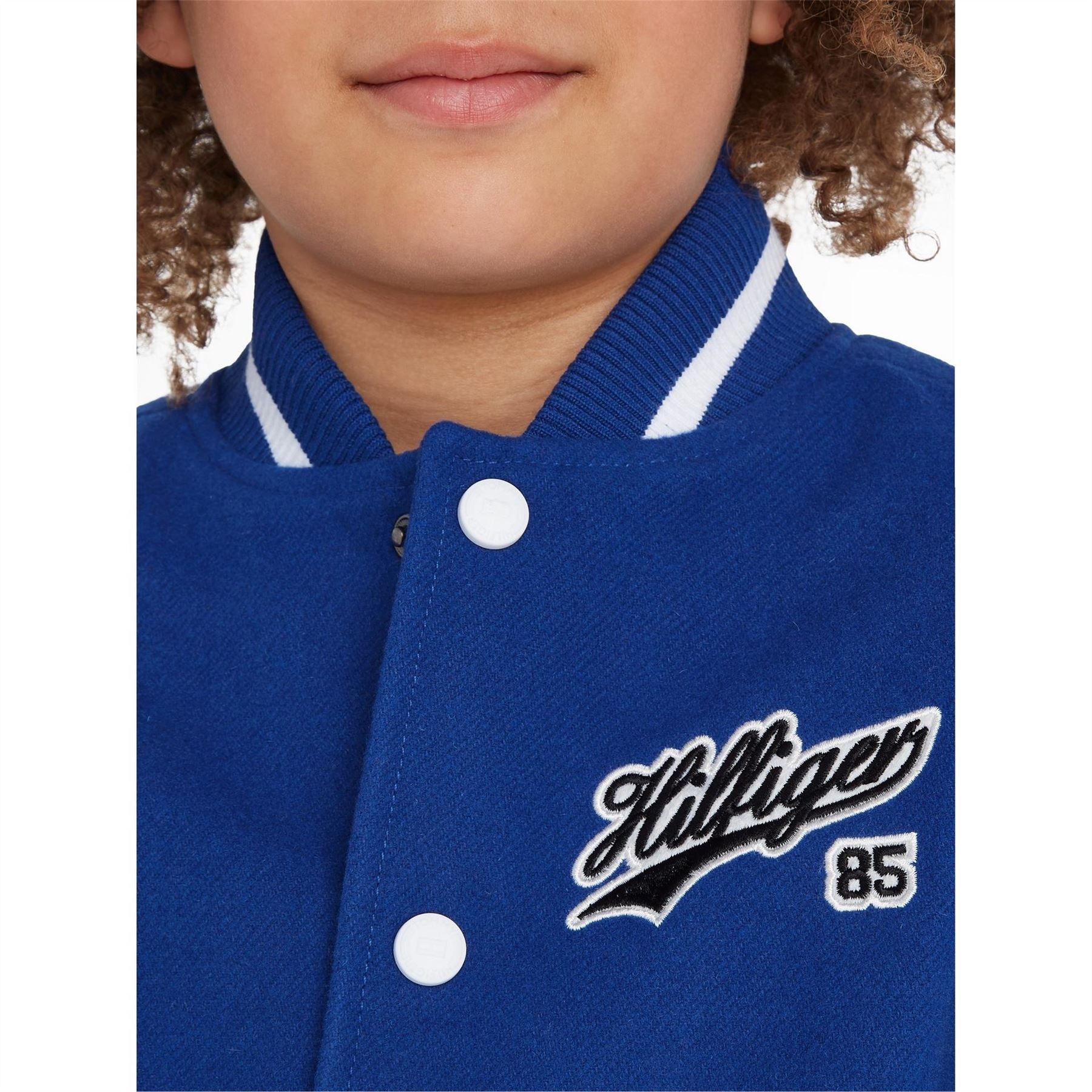 Tommy Hilfiger Zip Off Sleeves Script Back Logo Bomber Jacket Juniors