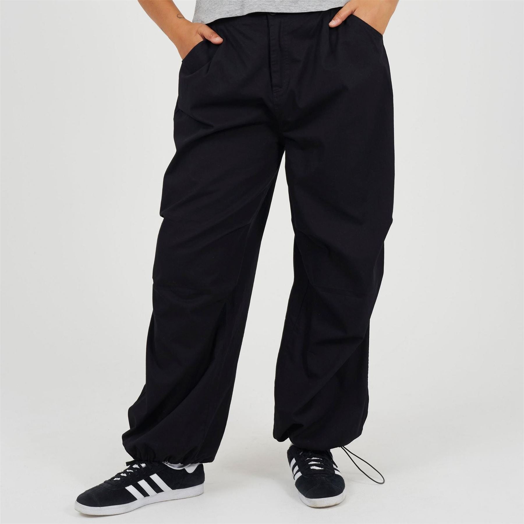 Brave Soul Plus Size Utility Cargo Parachute Trousers