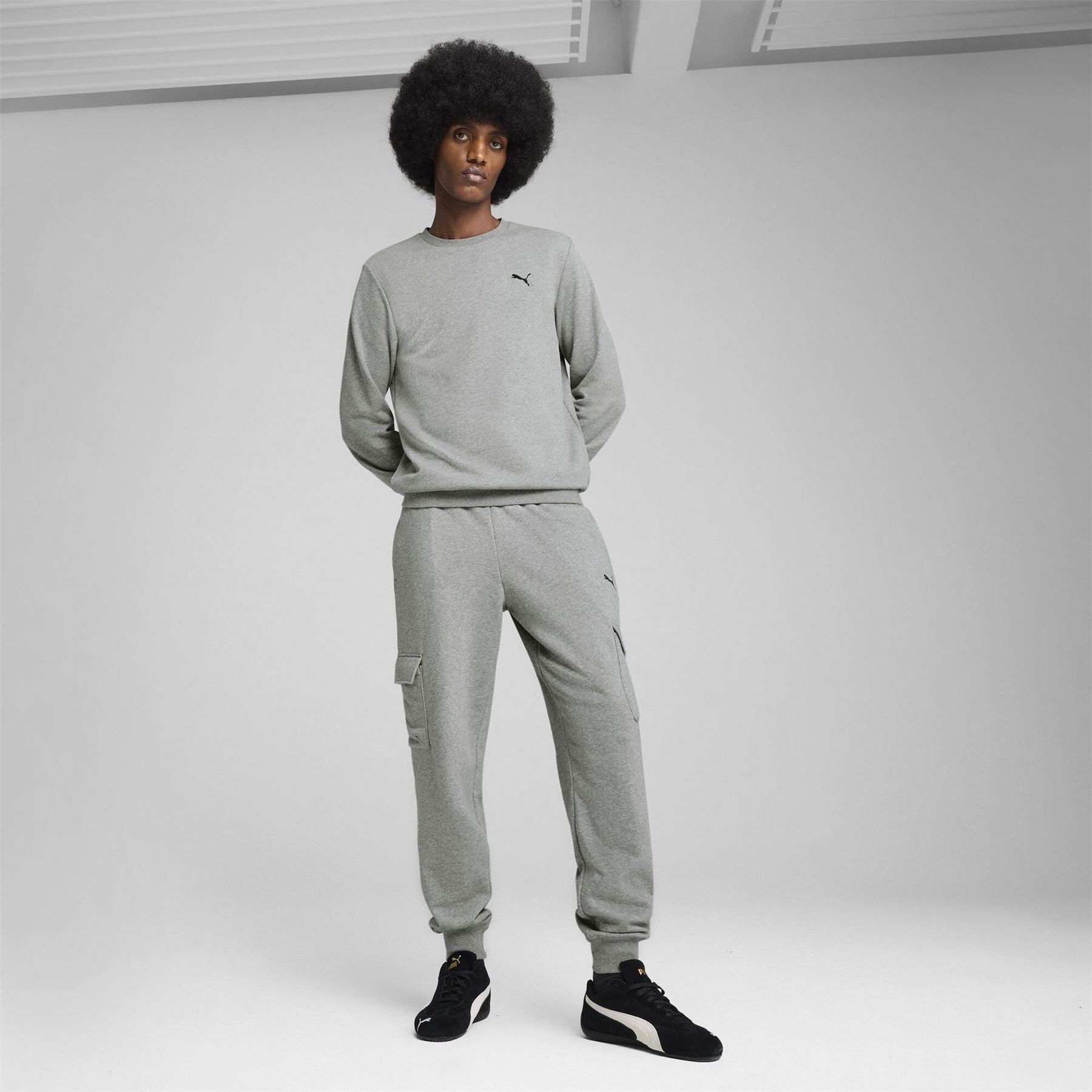 Puma Logo Fleece Cargo Pants