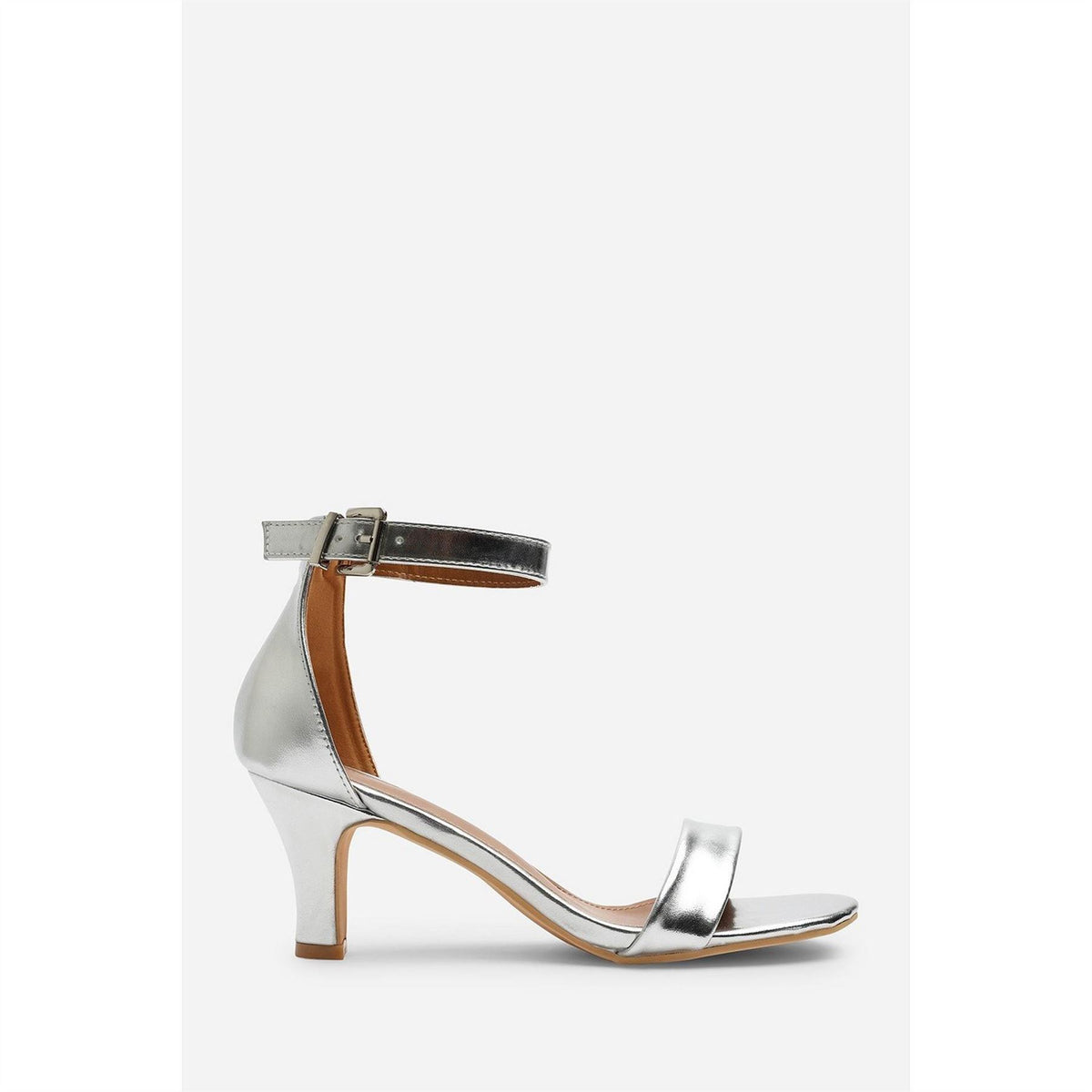 Wheres That From Two Strap Mid Block Heels