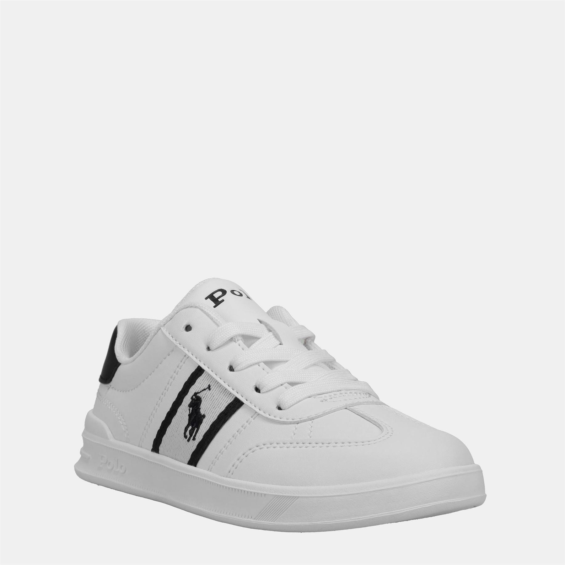 Polo Ralph Lauren Junior Court Stripe Trainers