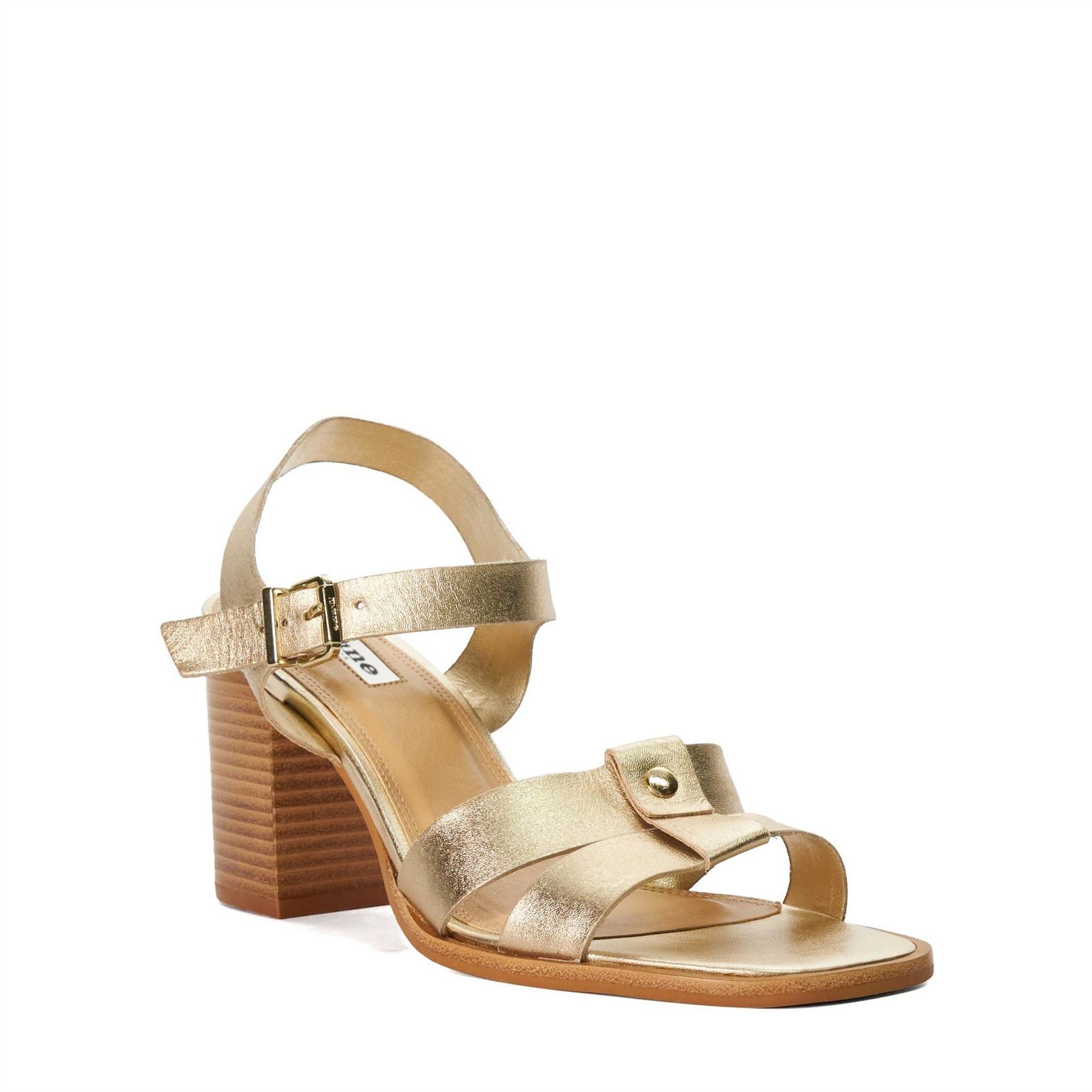 Dune London Lo Jessia Metallic High Heel Sandals