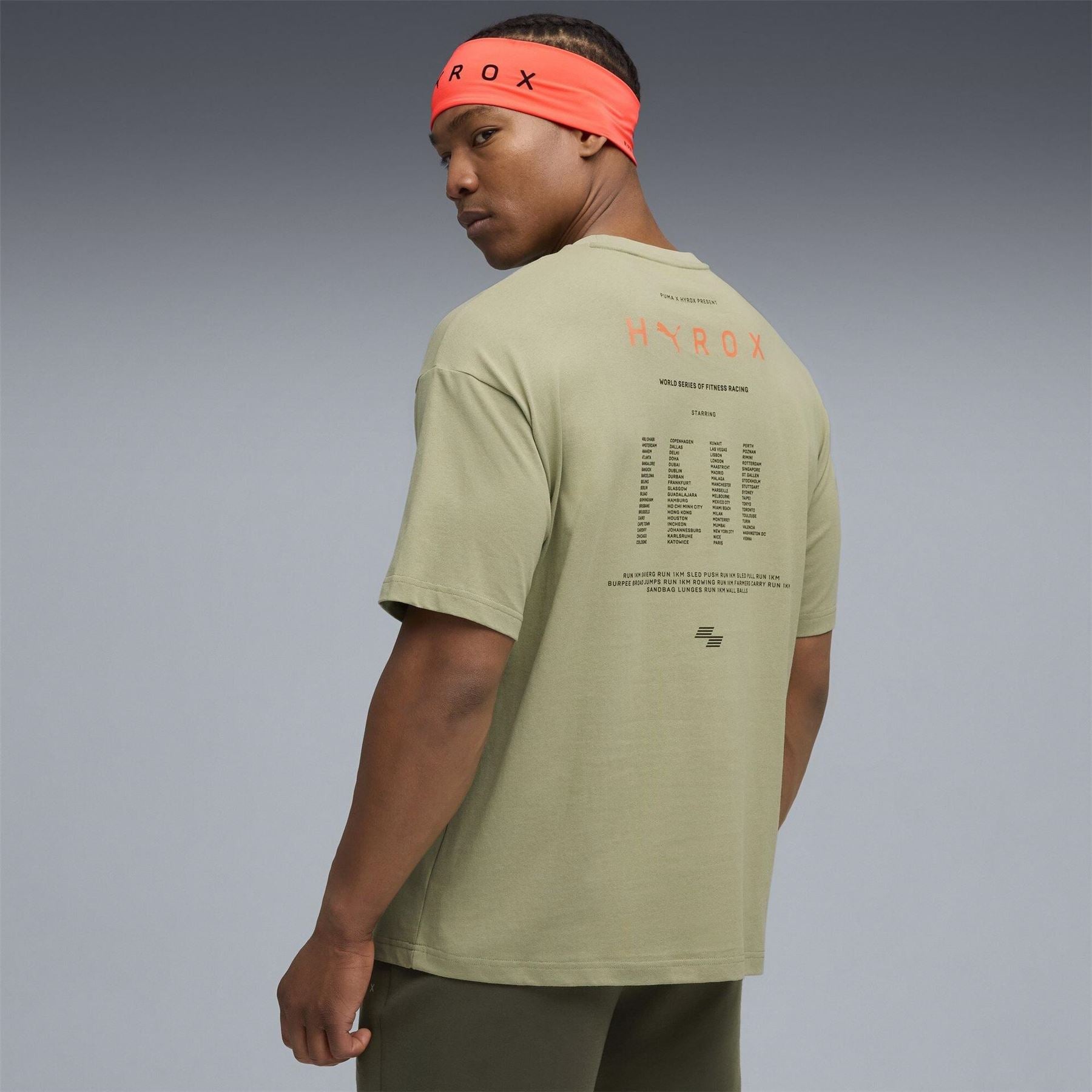 Puma Hyrox Graphic Short Sleeve Performance Gym Top