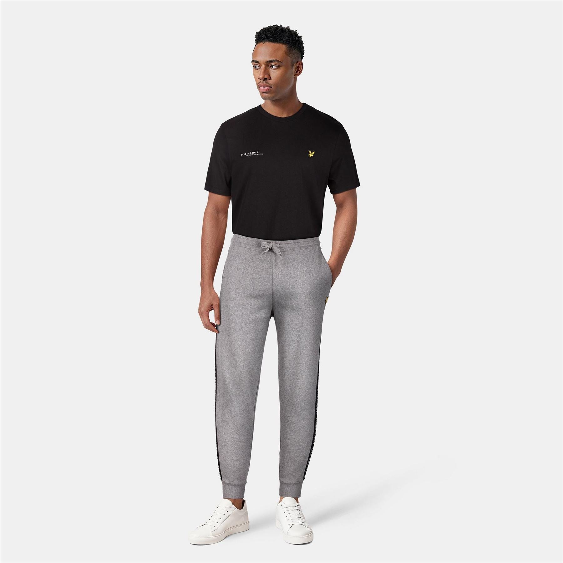 Lyle and Scott Eagle Tape Joggers