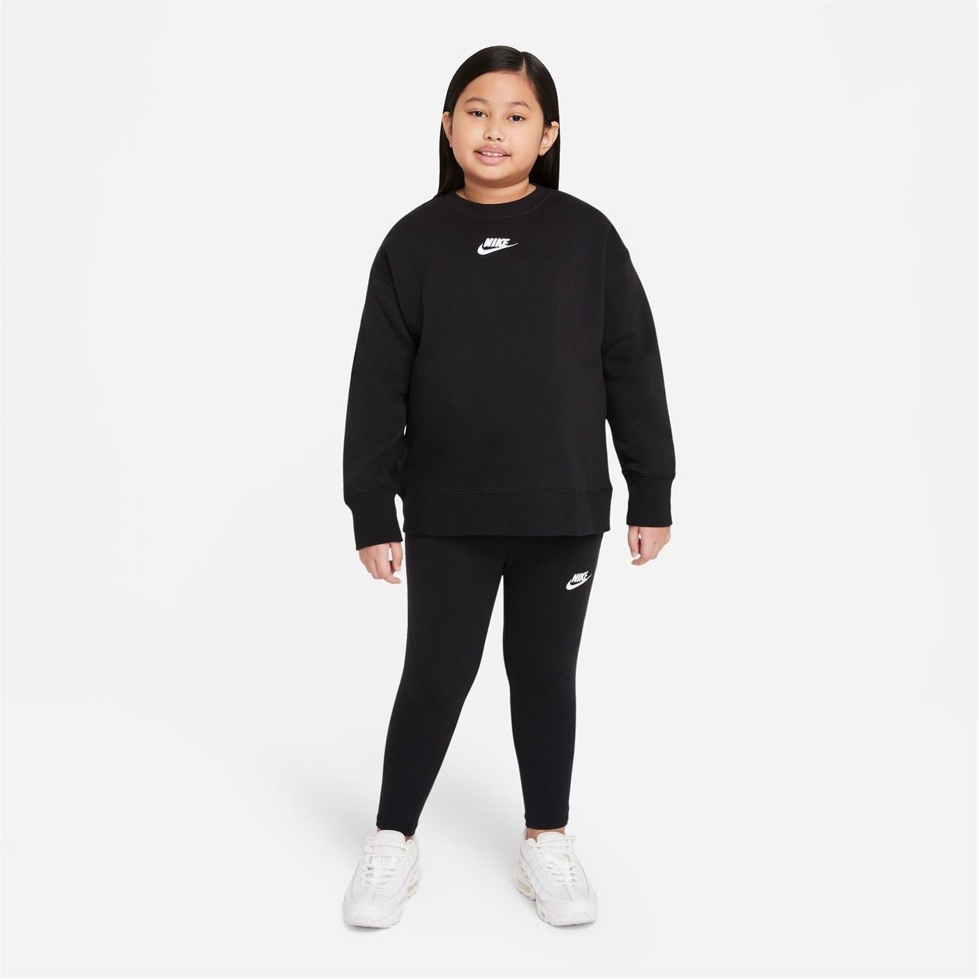 Nike Sportswear Club Fleece Big Kids (girls) Crew (extended Size) Sweatshirt Girls