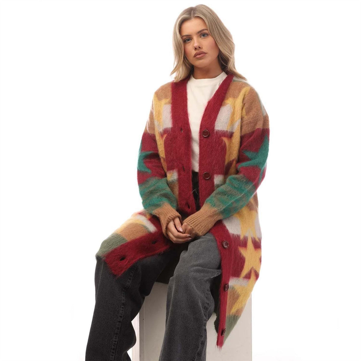 Palm Angels Knitted Long Cardigan