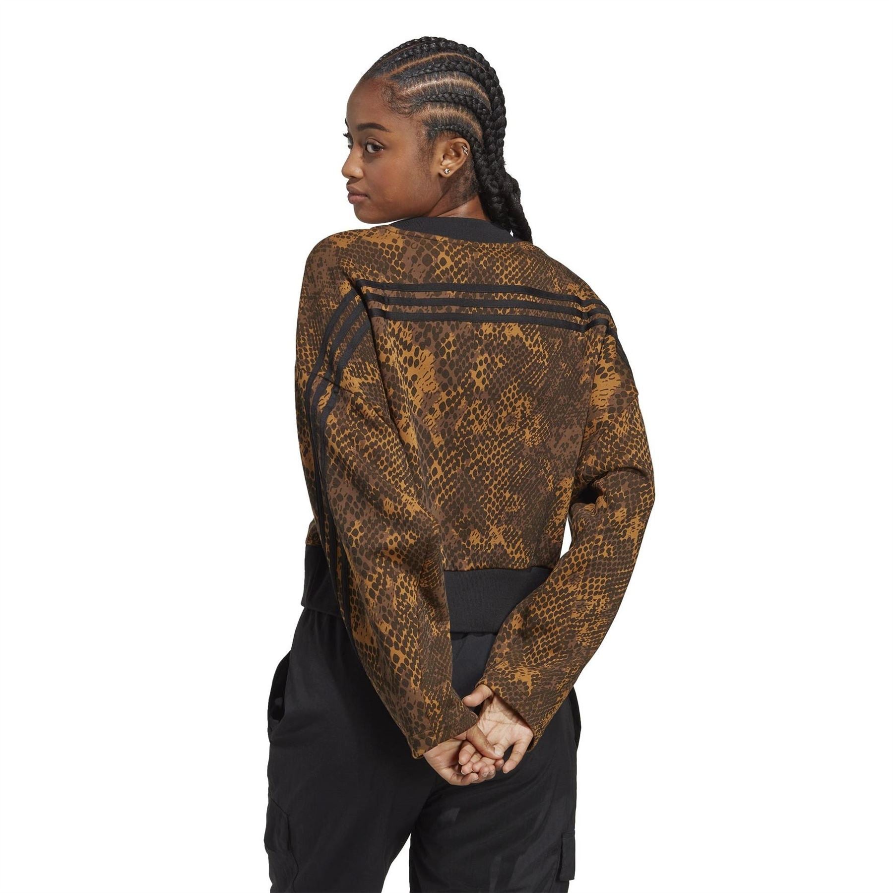 adidas Womens Icons 3 Stripes Sweatshirt