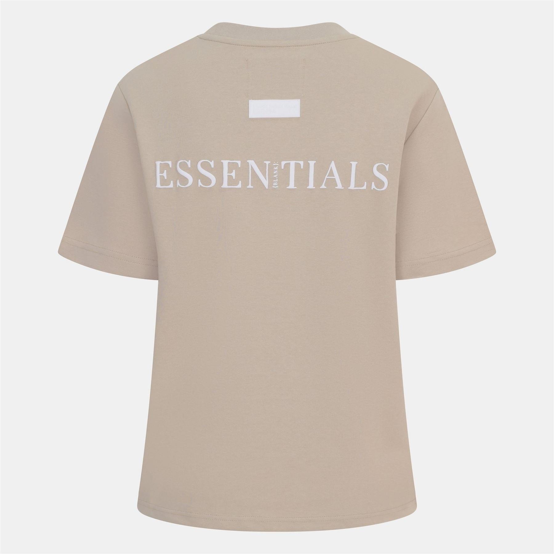 Blank Essentials Embroidered Text Graphic Crew Neck Short Sleeve Boyfriend T-Shirt