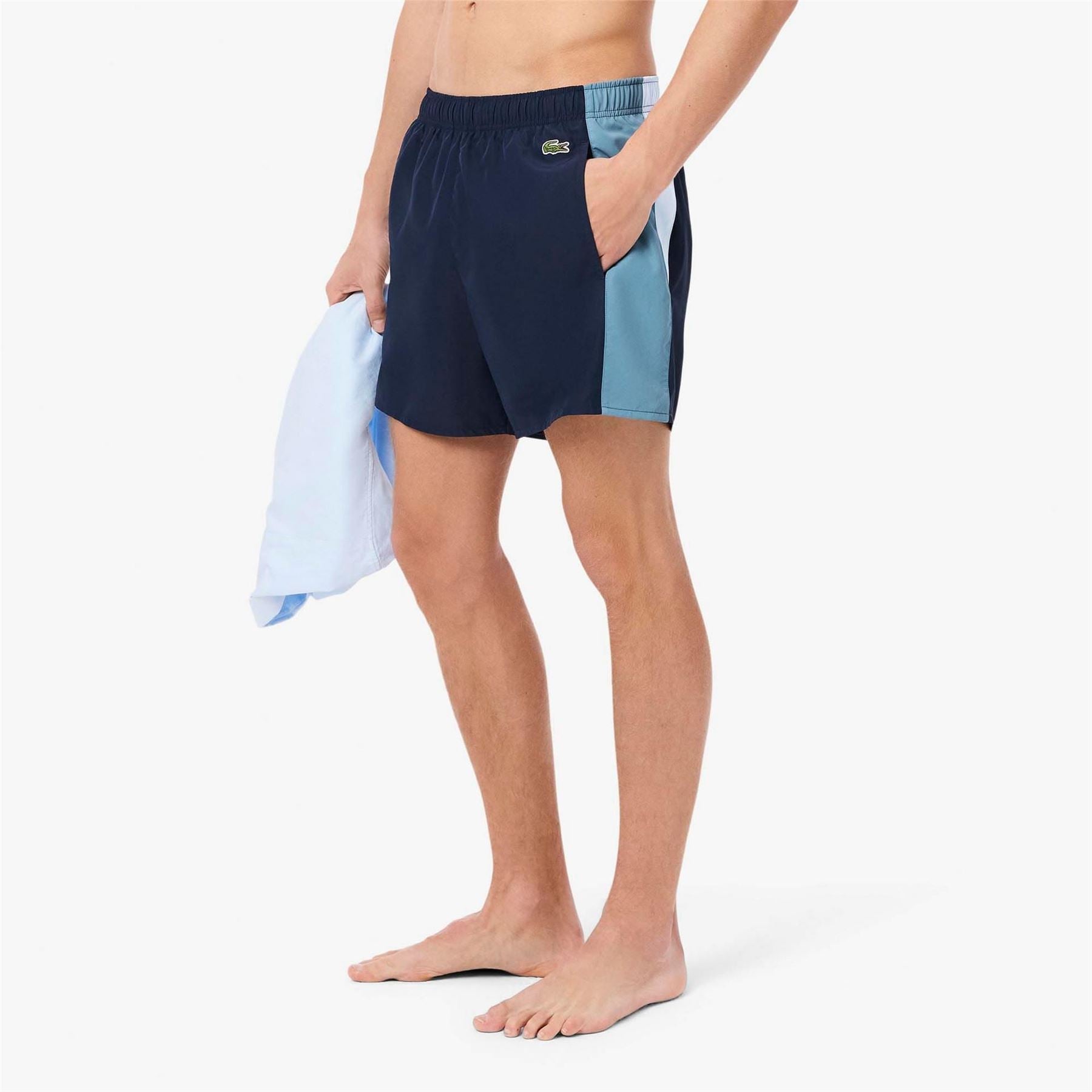 Lacoste Colour-Block Swim Trunks