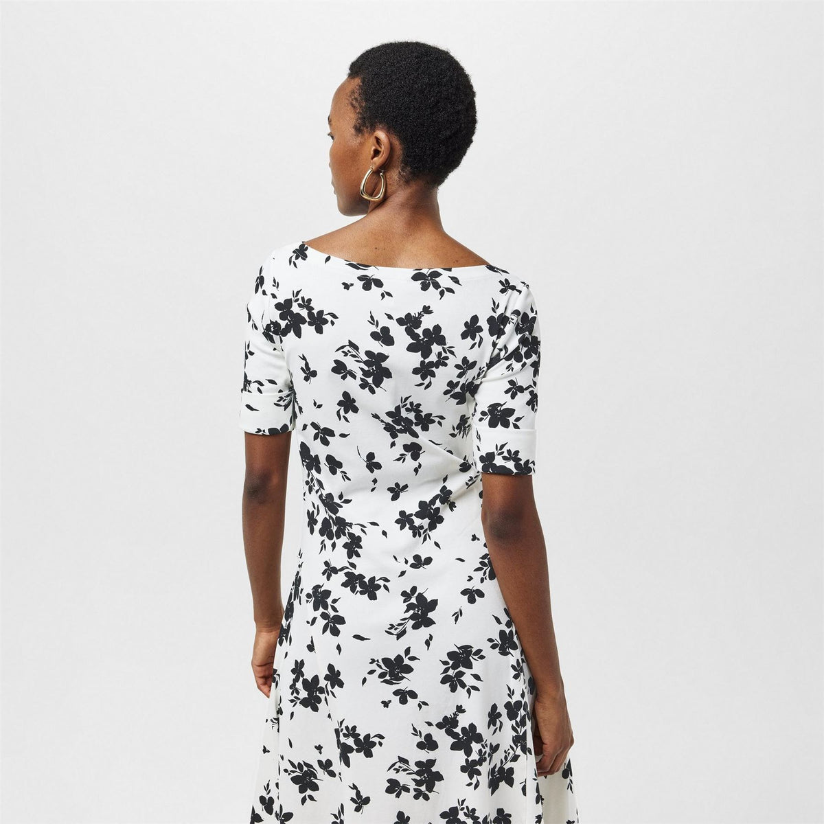 Lauren by Ralph Lauren Munzie Boat Neck Midi T-Shirt Dress