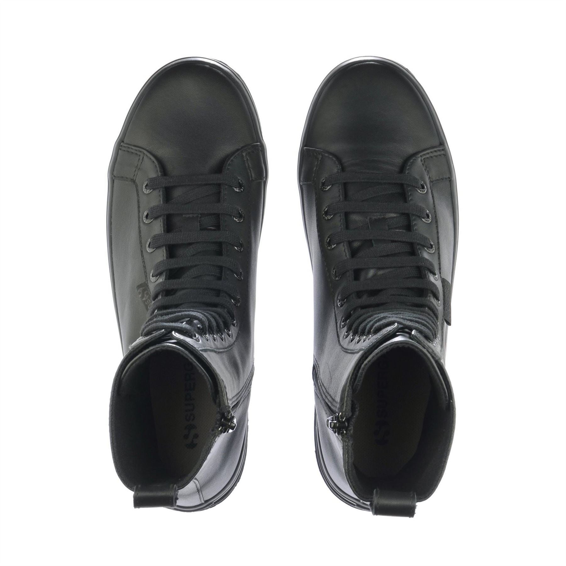 Superga 2641 Alpina High Nappa Combat Boots with Lug Sole
