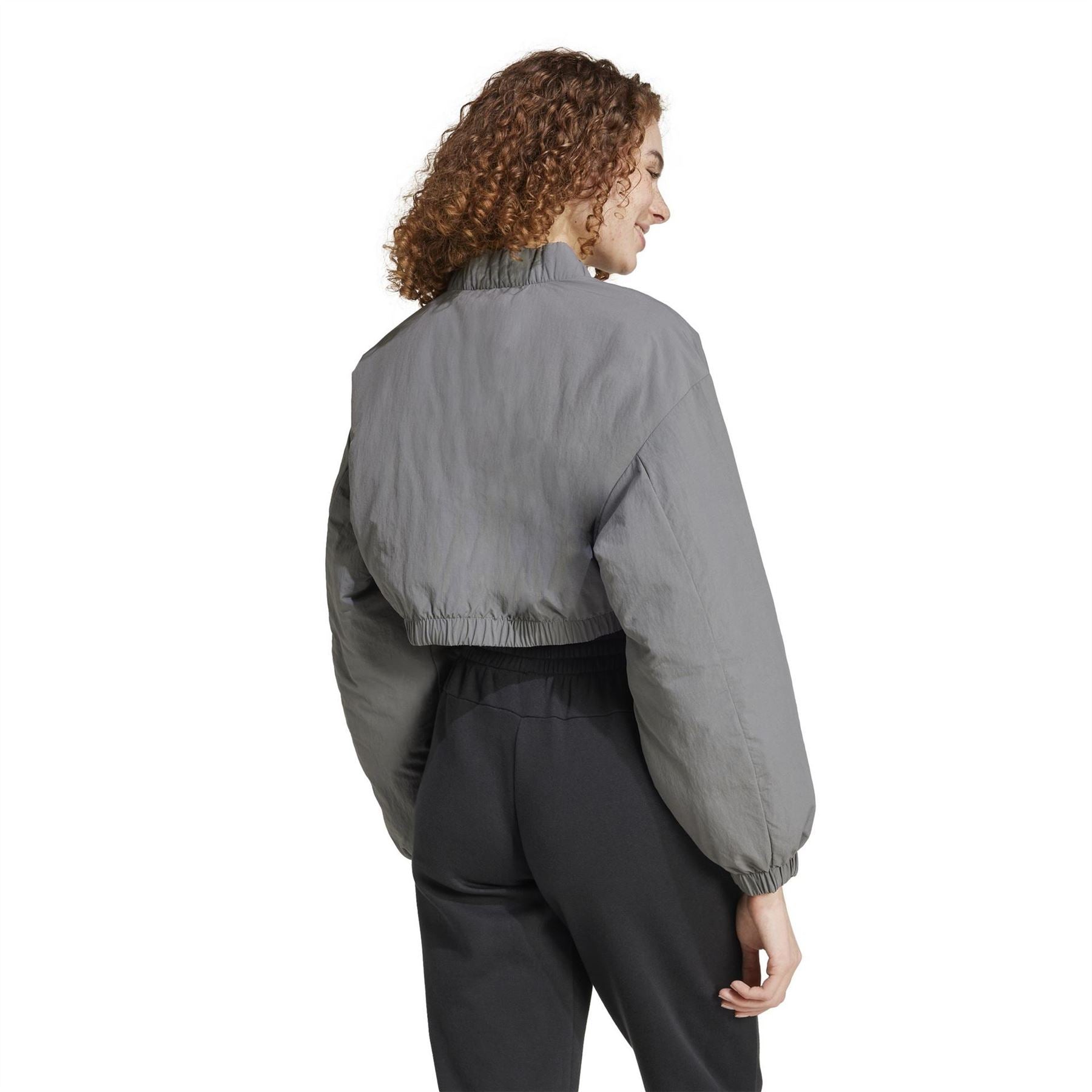 adidas City Escape Padded Cropped Bomber Jacket