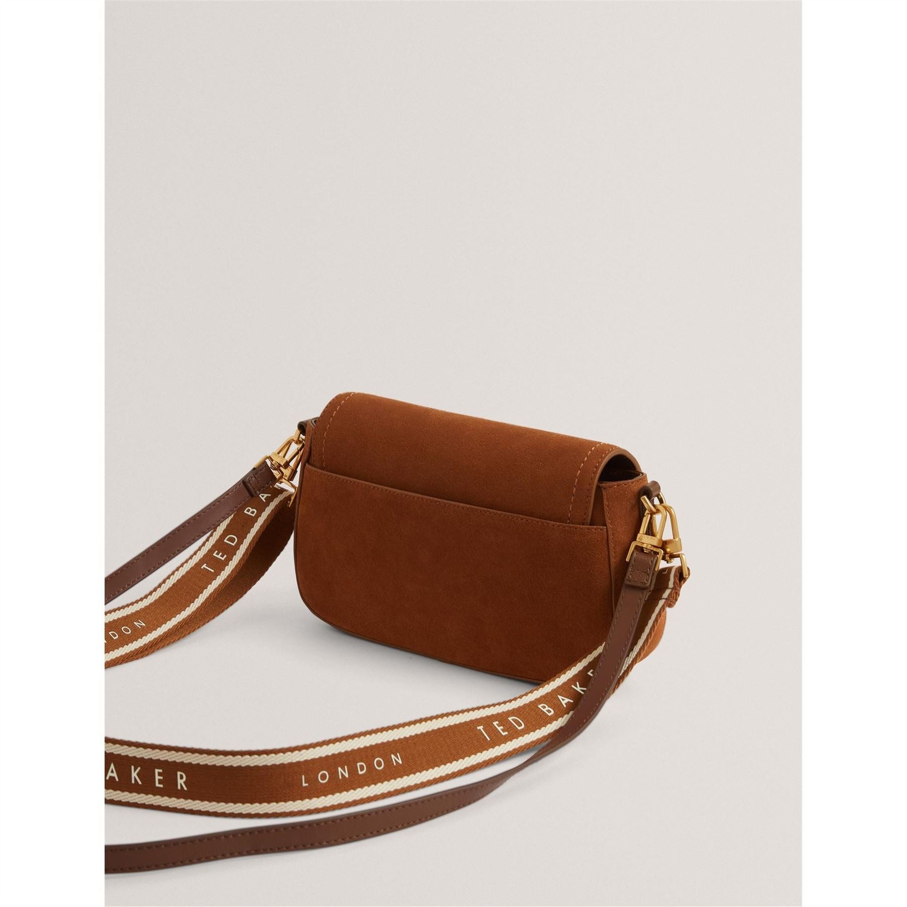 Ted Baker Rectangle Cross Body Bag with Gold Tone Hardware