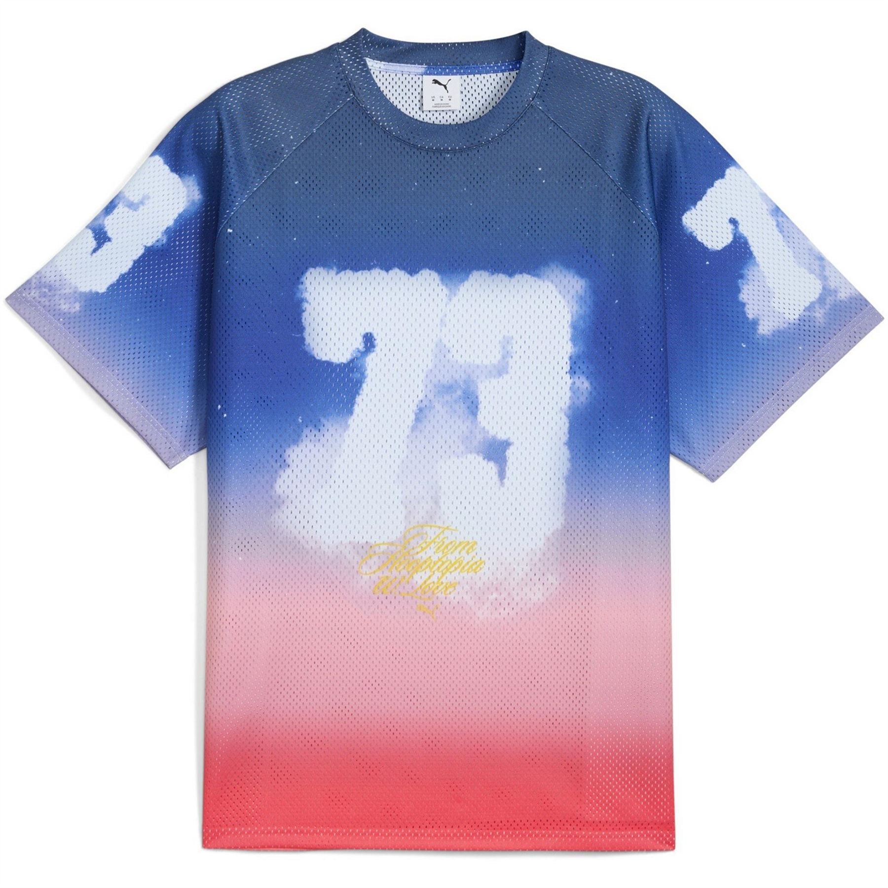 Puma Hooptopia Sunset Hoops Jersey Short Sleeve Performance T-Shirt