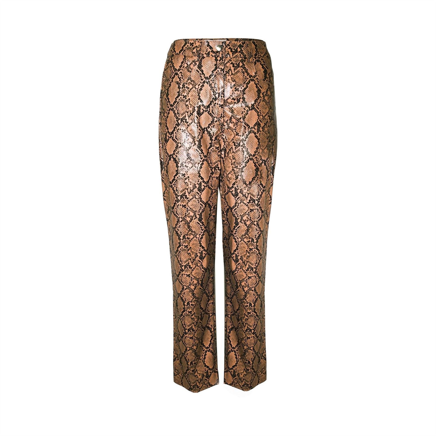 AmyLynn Snake Patterned High Rise Trousers