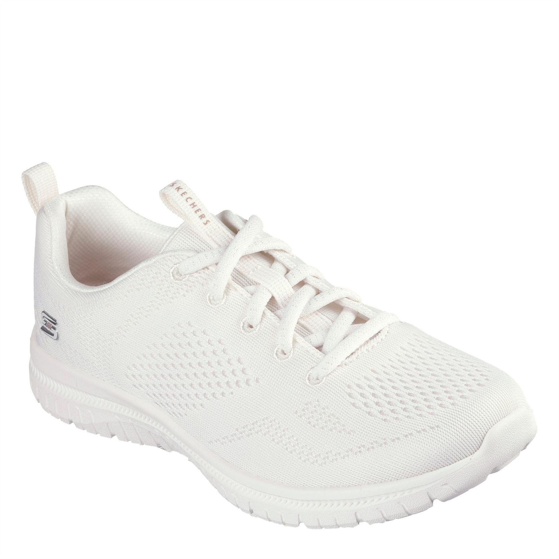 Skechers Womens Mesh Lace Up W Memory F Slip On Trainers