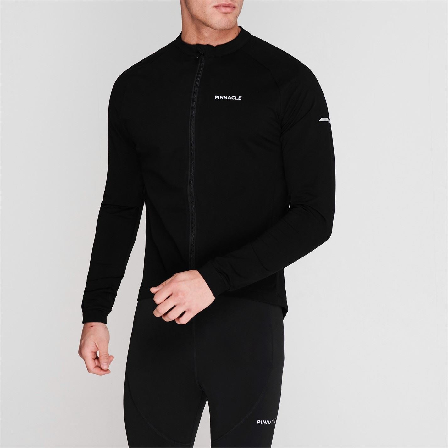 Pinnacle Mens Thermal Long Sleeve Cycling Jersey