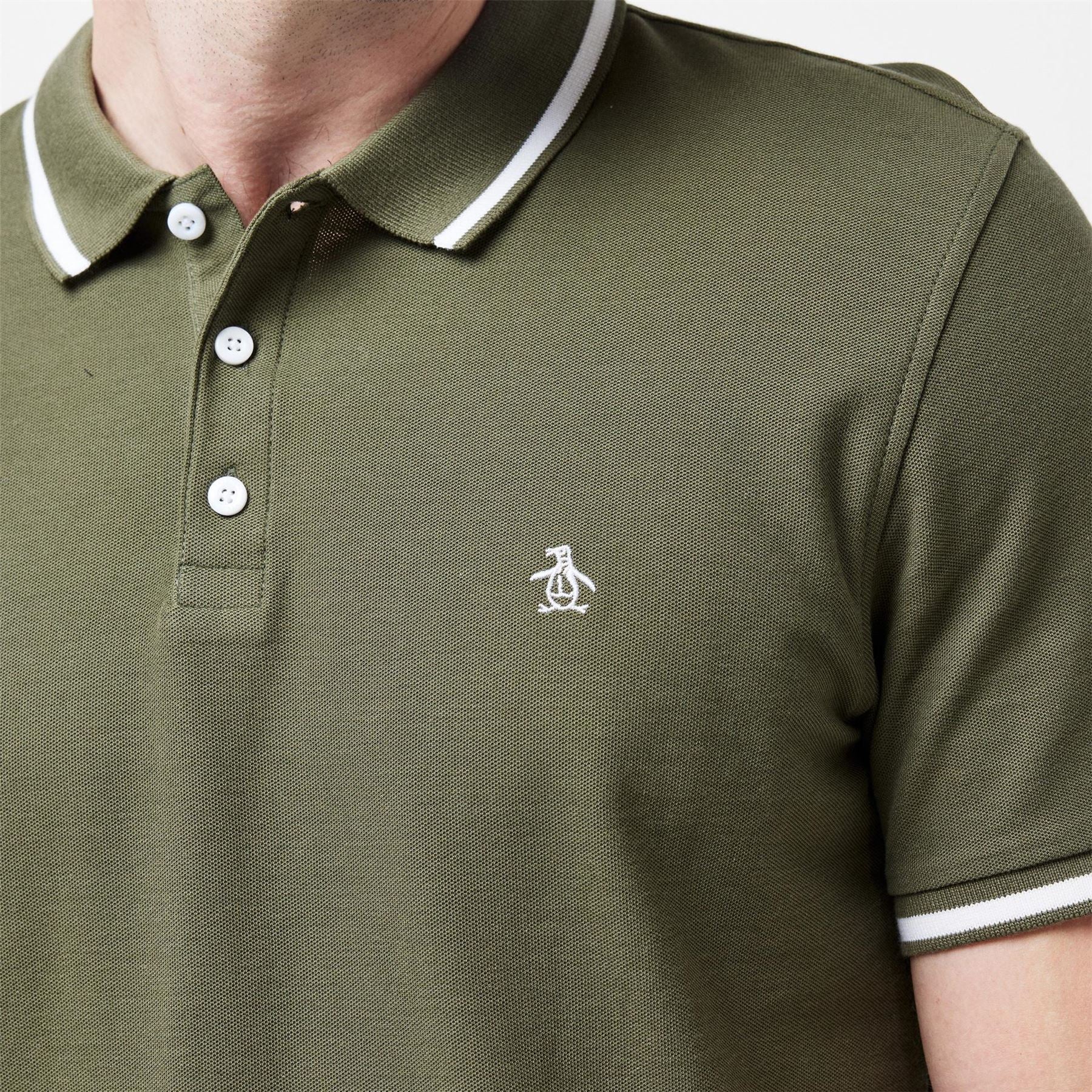 Original Penguin Contrast Tipped Polo Regular Fit Shirt