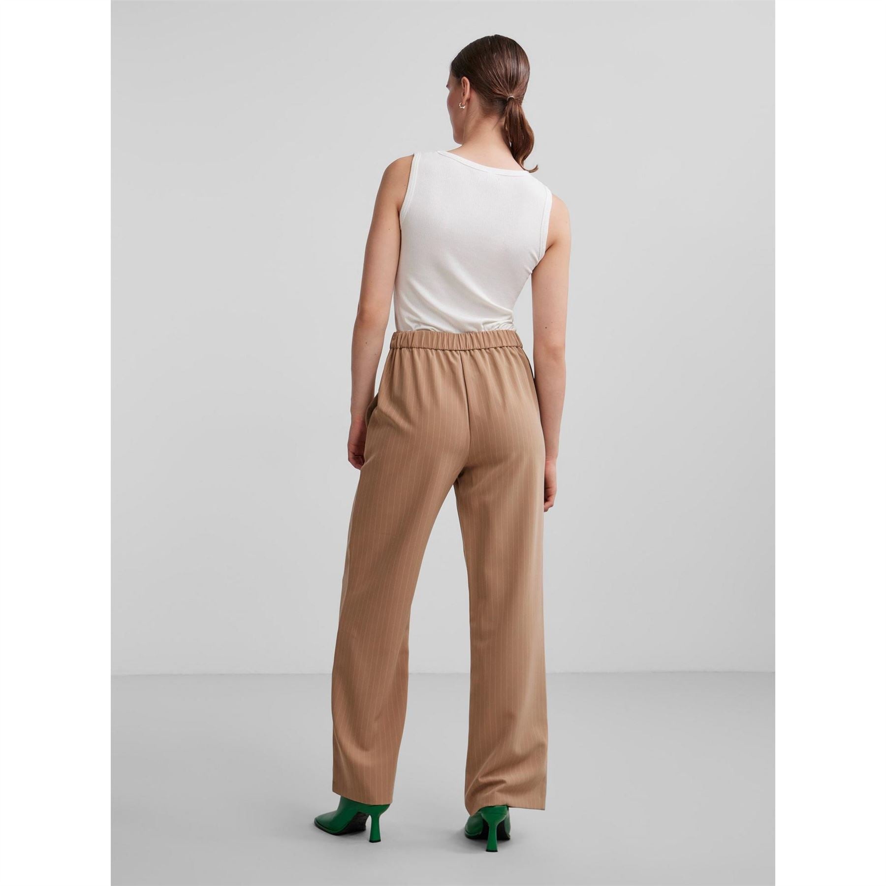 Pieces High Waist Wide Straight Leg Trouser