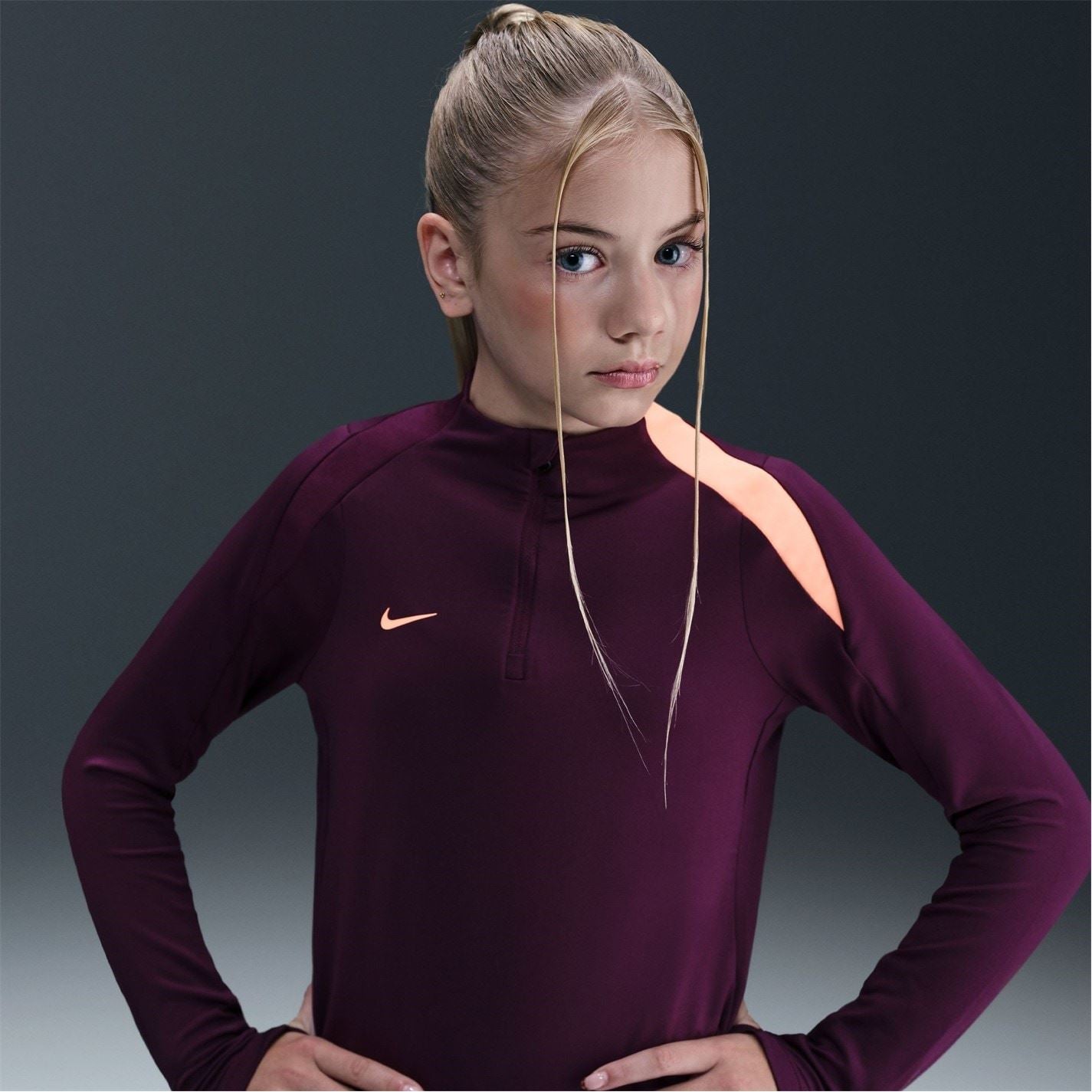 Nike Dri Fit Strike Drill Zip Neck Sweatshirt