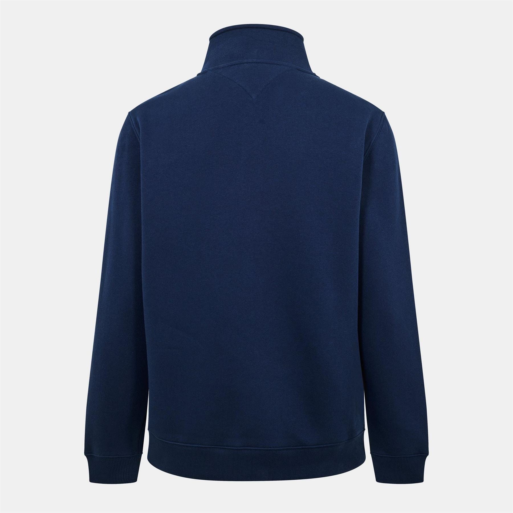 Tommy Jeans Flag Graphic Zip Neck Long Sleeve Sweatshirt