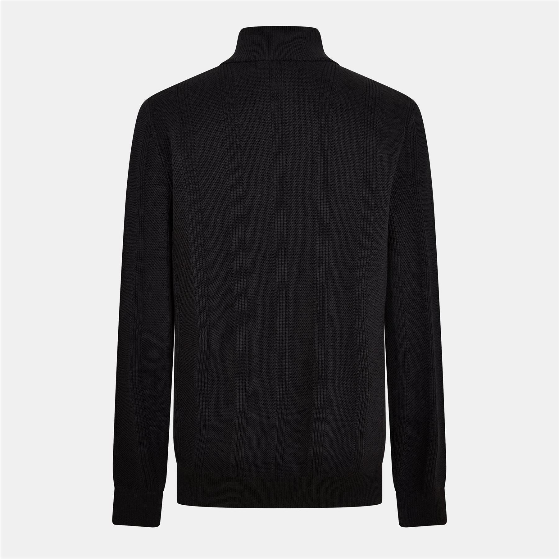 Fred Perry Textured Full Zip Knitted Top