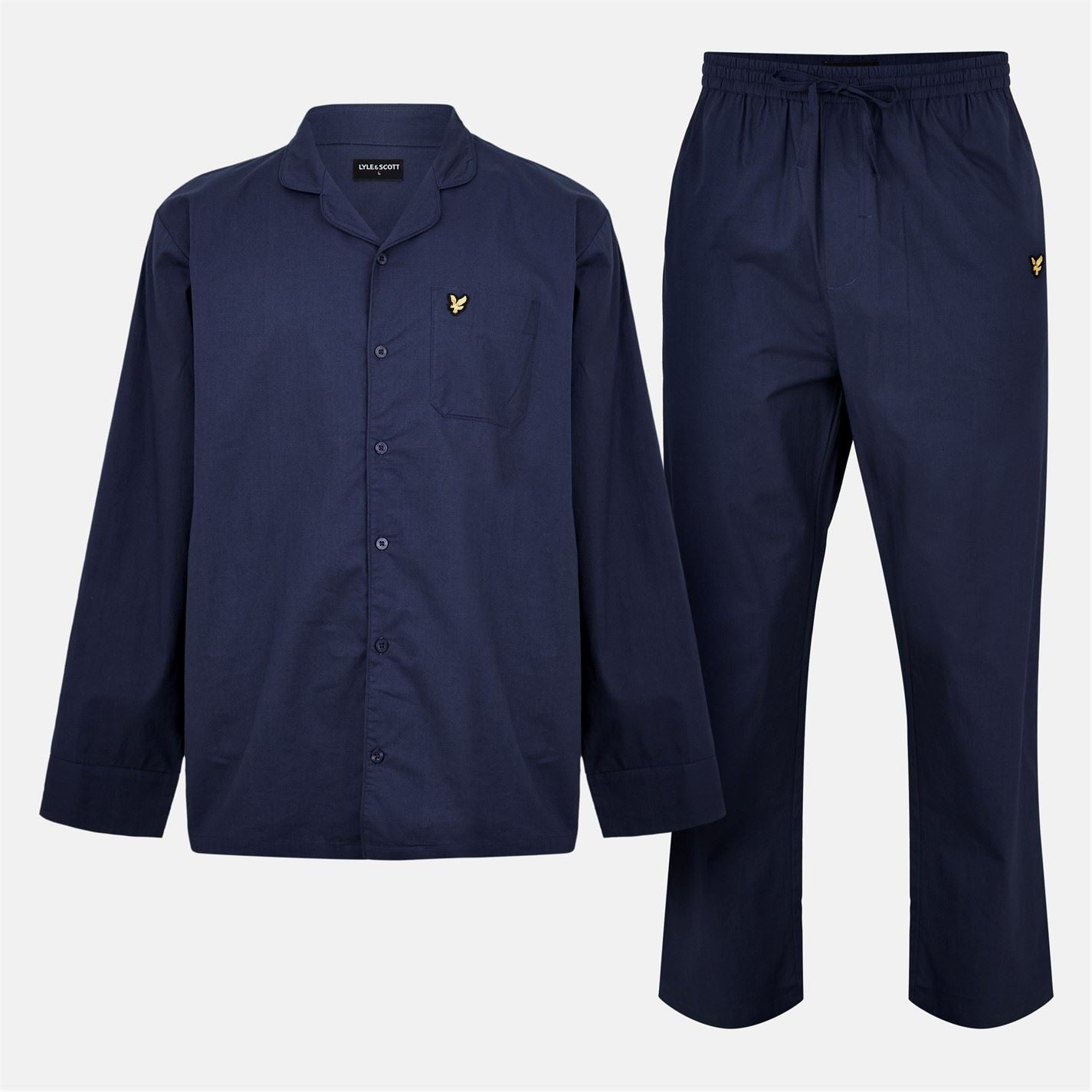 Lyle and Scott Woven Pyjama Long Sleeve Top