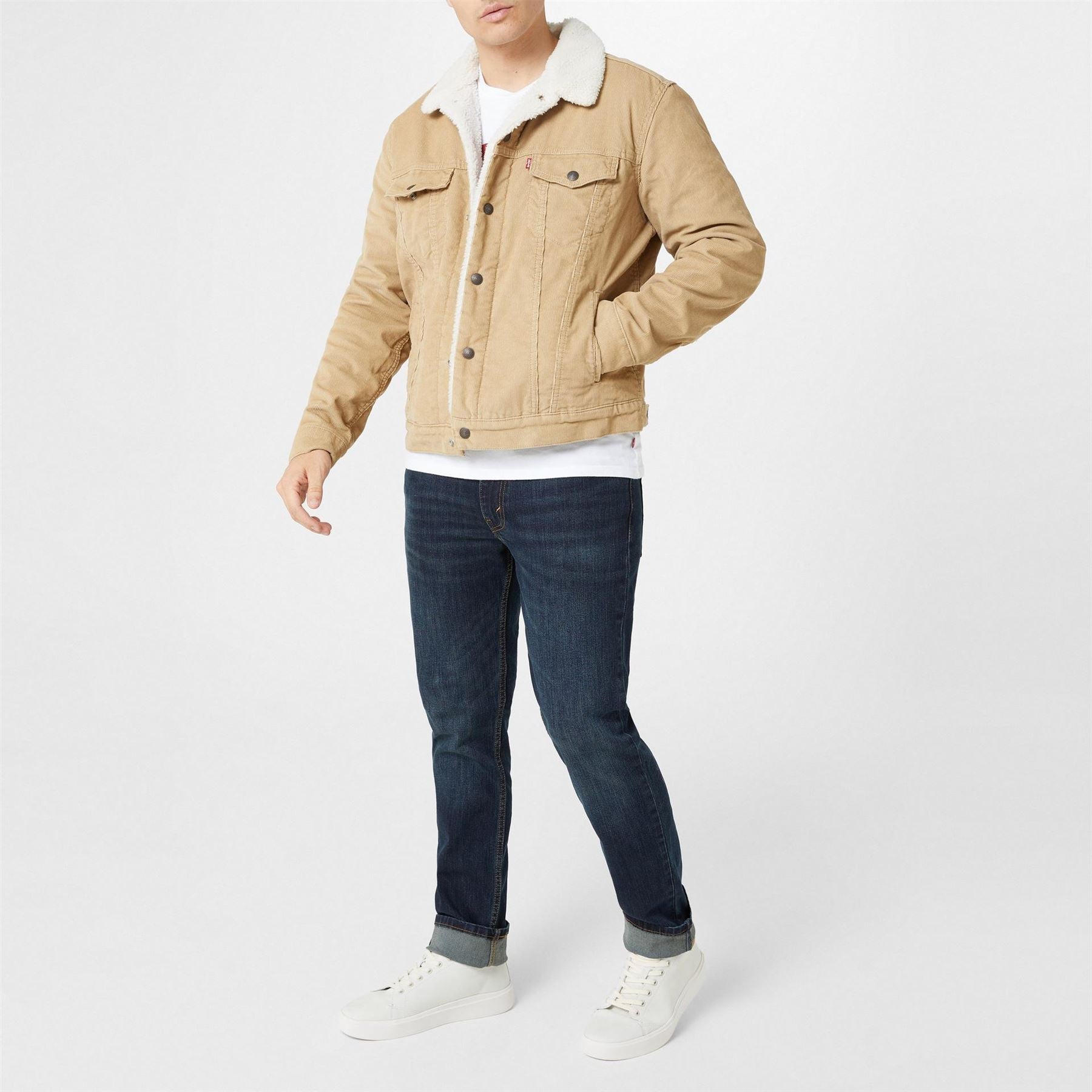 Levis Type 3 Sherpa Cotton Mix Long Sleeve Denim Jacket