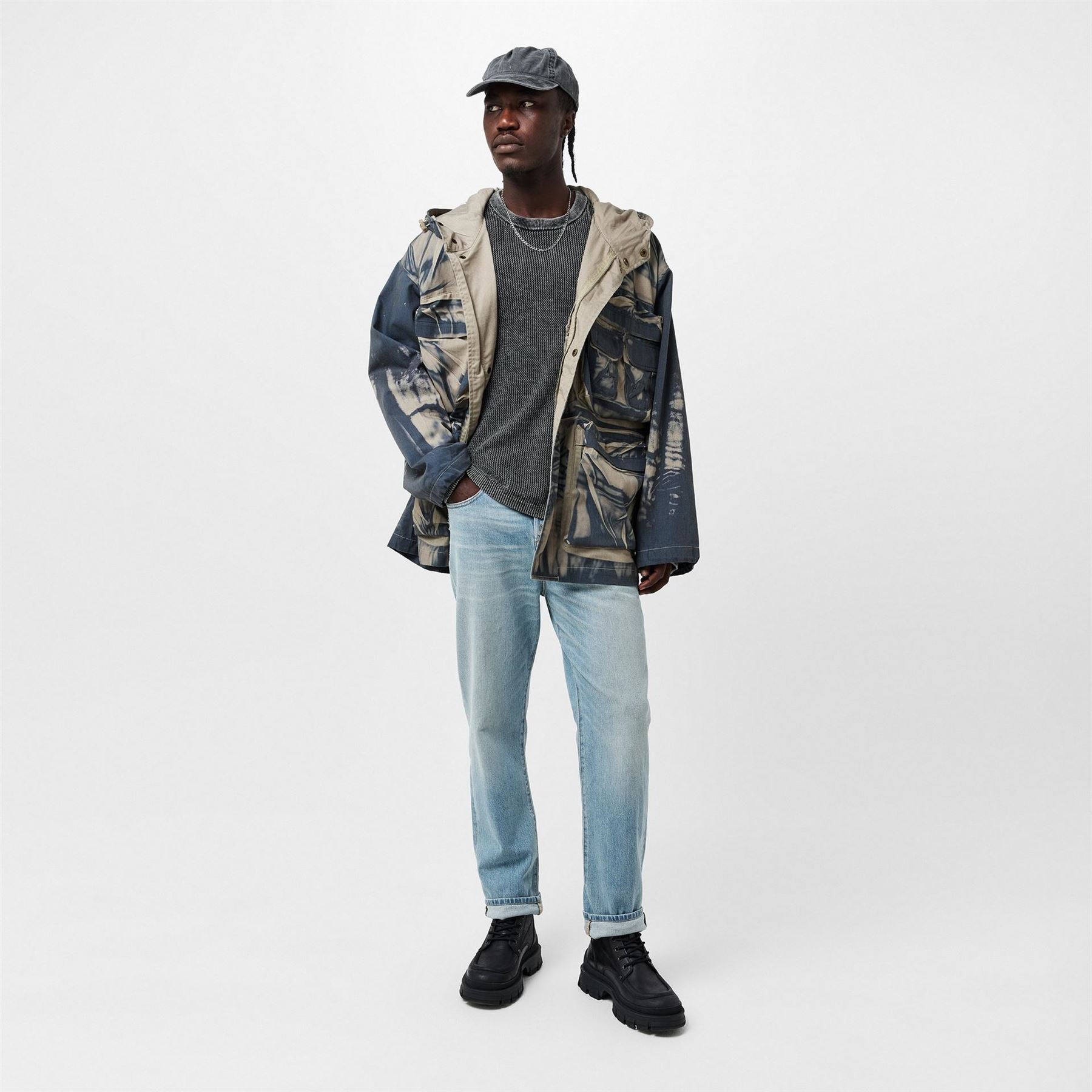 Diesel Vkr Five Pocket Straight Leg Jeans