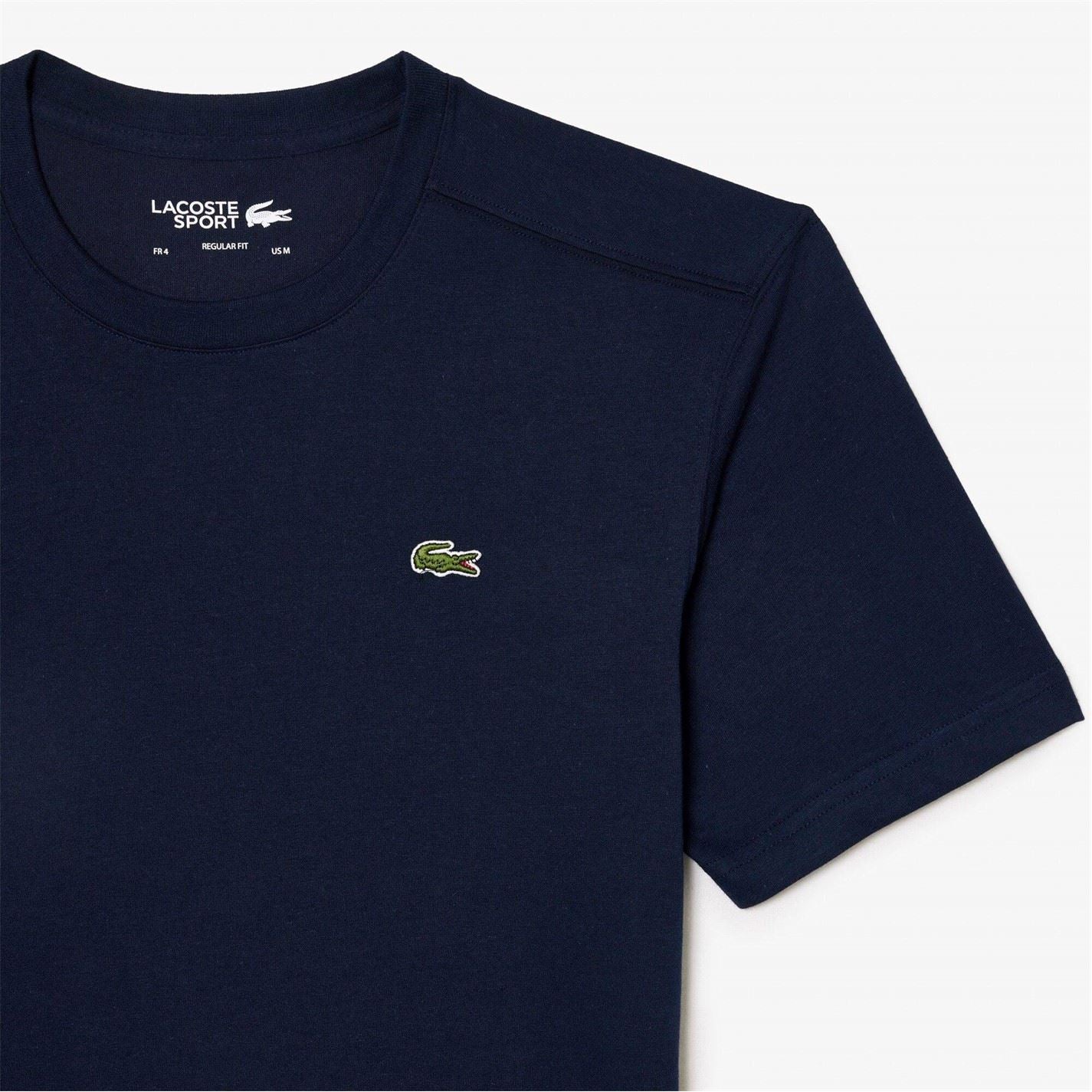 Lacoste Logo Moisture Wicking Short Sleeve Performance T-Shirt