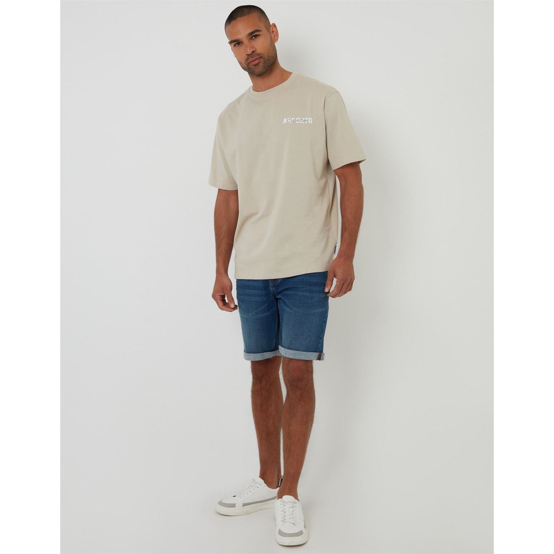 Threadbare Regular Fit Lettering Crew Neck T-Shirt
