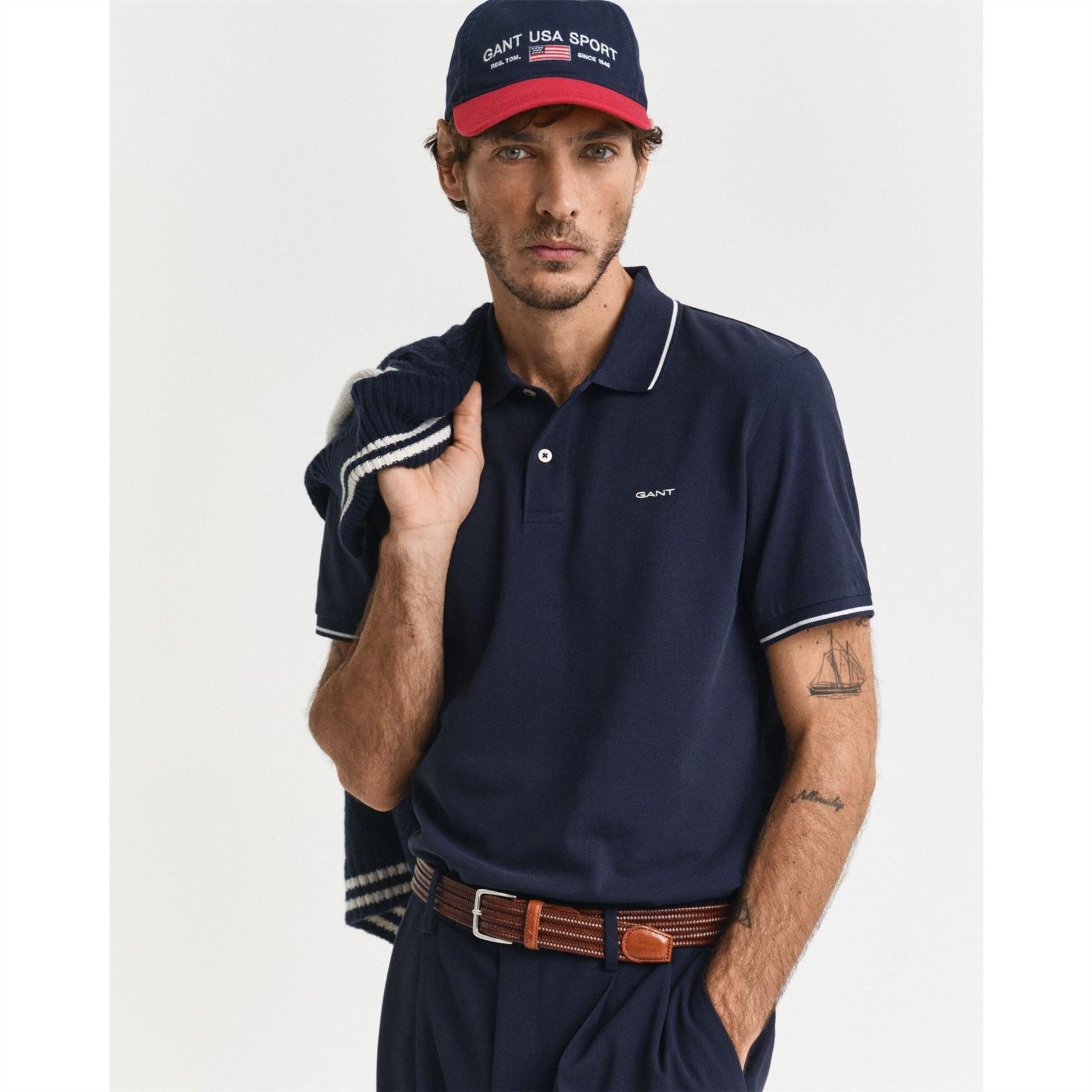 Gant Regular Fit Short Sleeve Pique Shirt