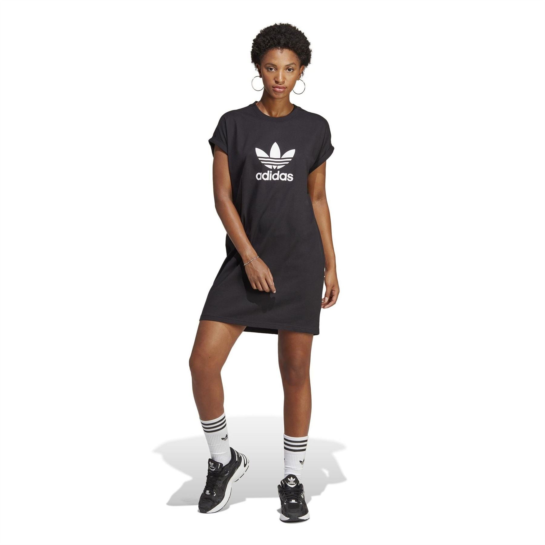 adidas Originals New TRF Crew Neck Knee Length Dress