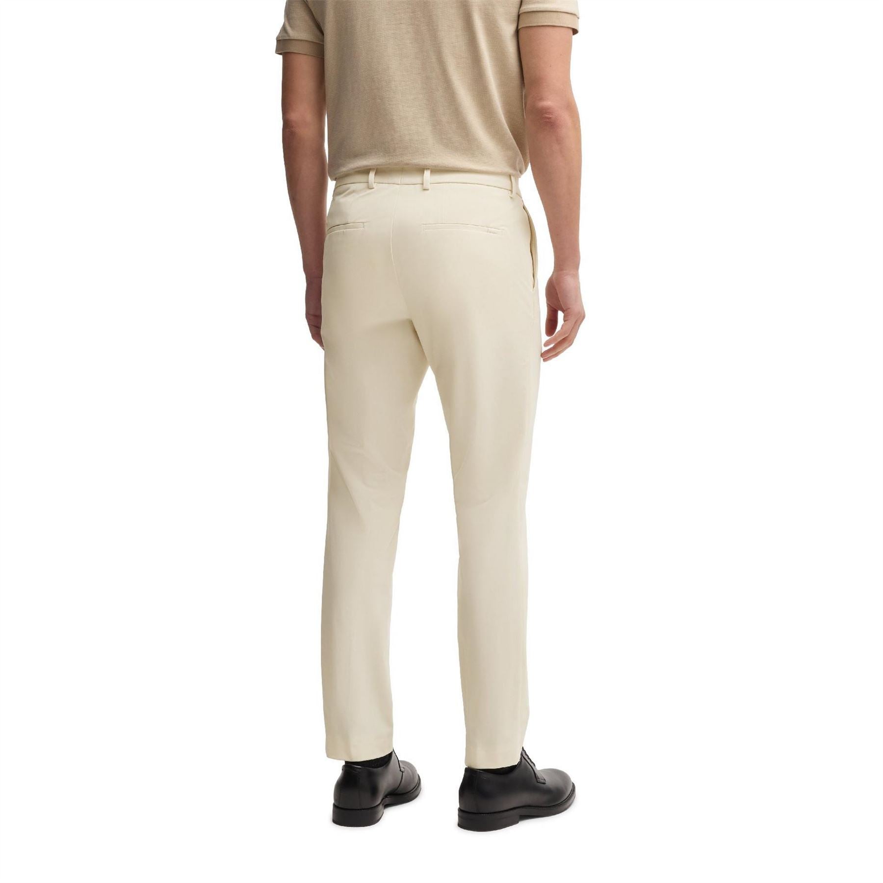 Boss Genius J Solid Patterned Straight Chinos