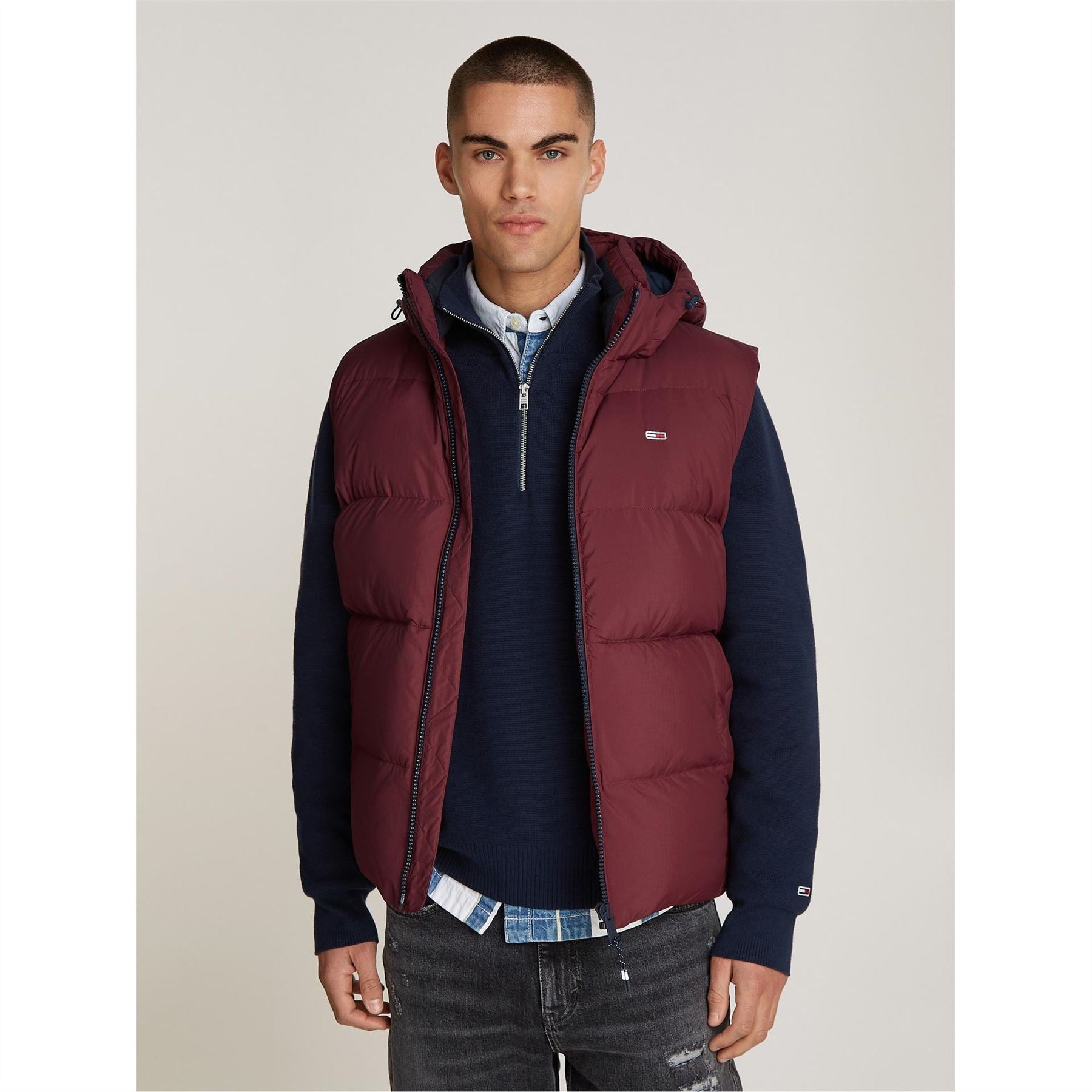 Tommy Jeans Essential Down Hooded Sleeveless Gilet