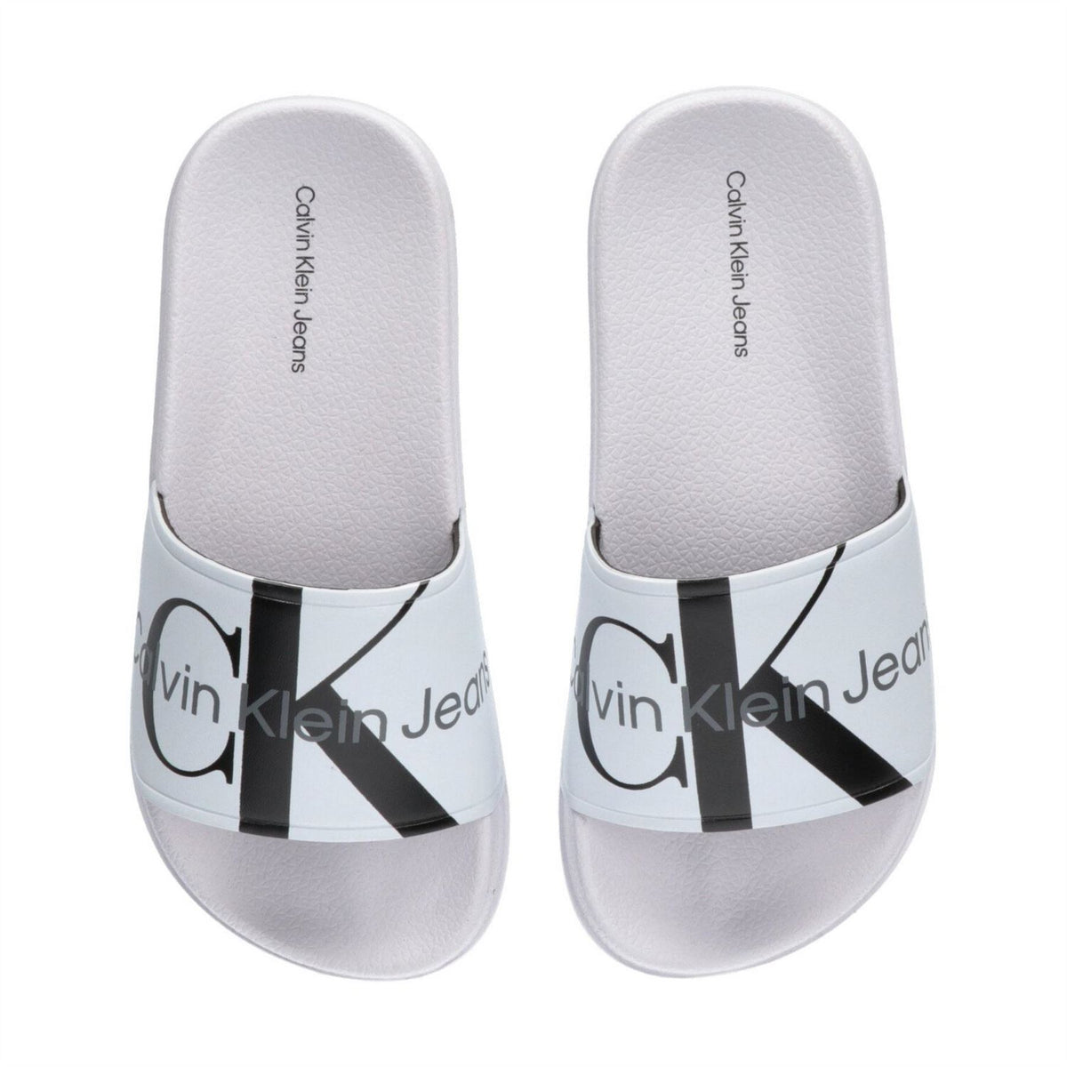 Calvin Klein Jeans Logo Slides Pool Sandals