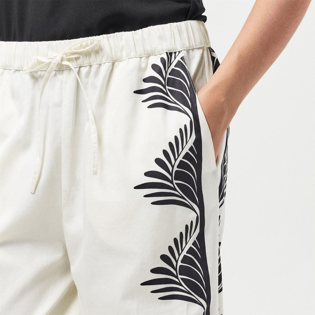 French Connection Floral Patterned Wide Leg Trousers