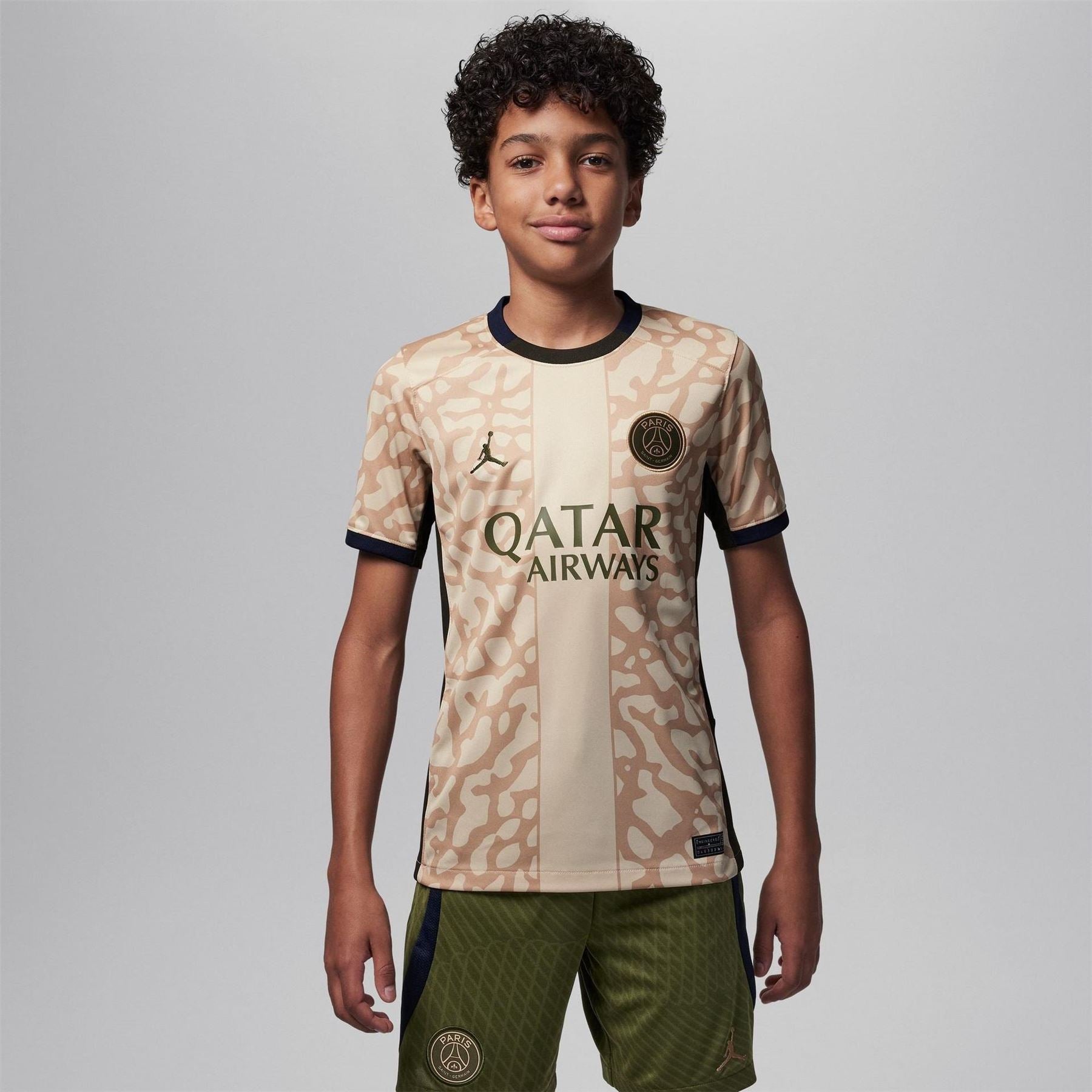 Nike Paris Saint Germain X Jordan Fourth Vapor Match Shirt 2023 2024 Juniors