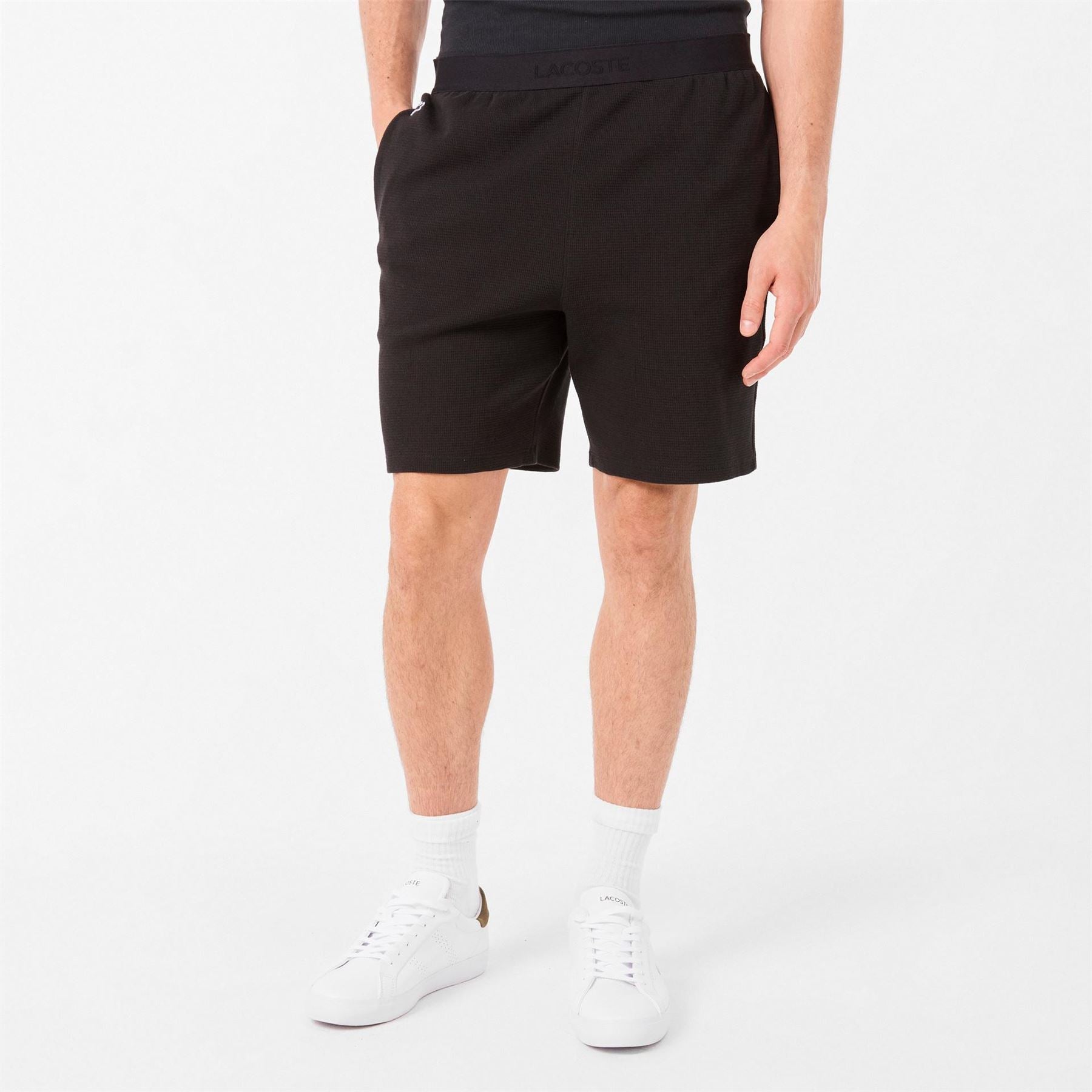 Lacoste Waffle Bermuda Shorts with Elasticated Waistband