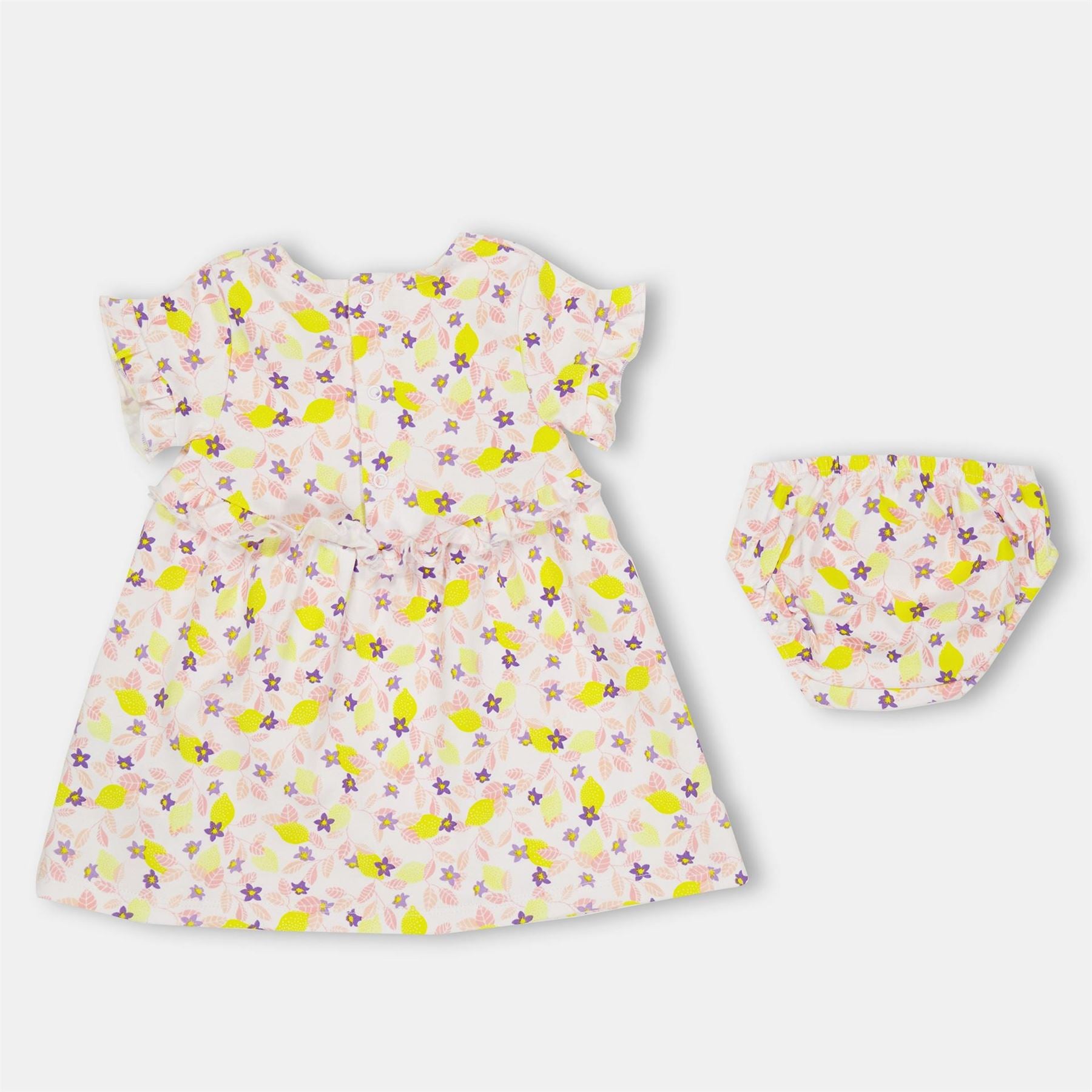 Carrement Beau Floral Crew Neck Short Sleeve Mini Dress