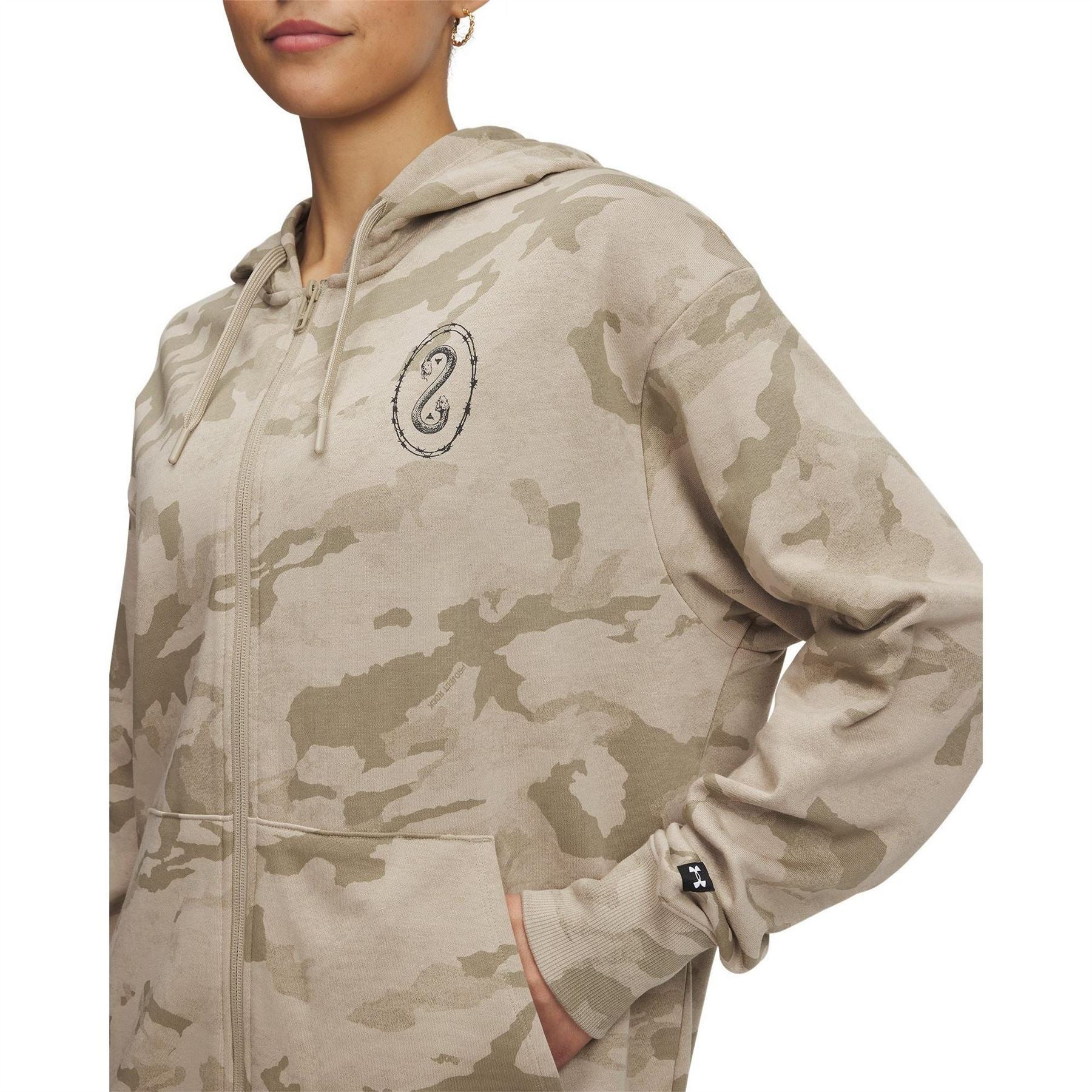 Under Armour Project Rock Terry Full Zip Performance Hoodie