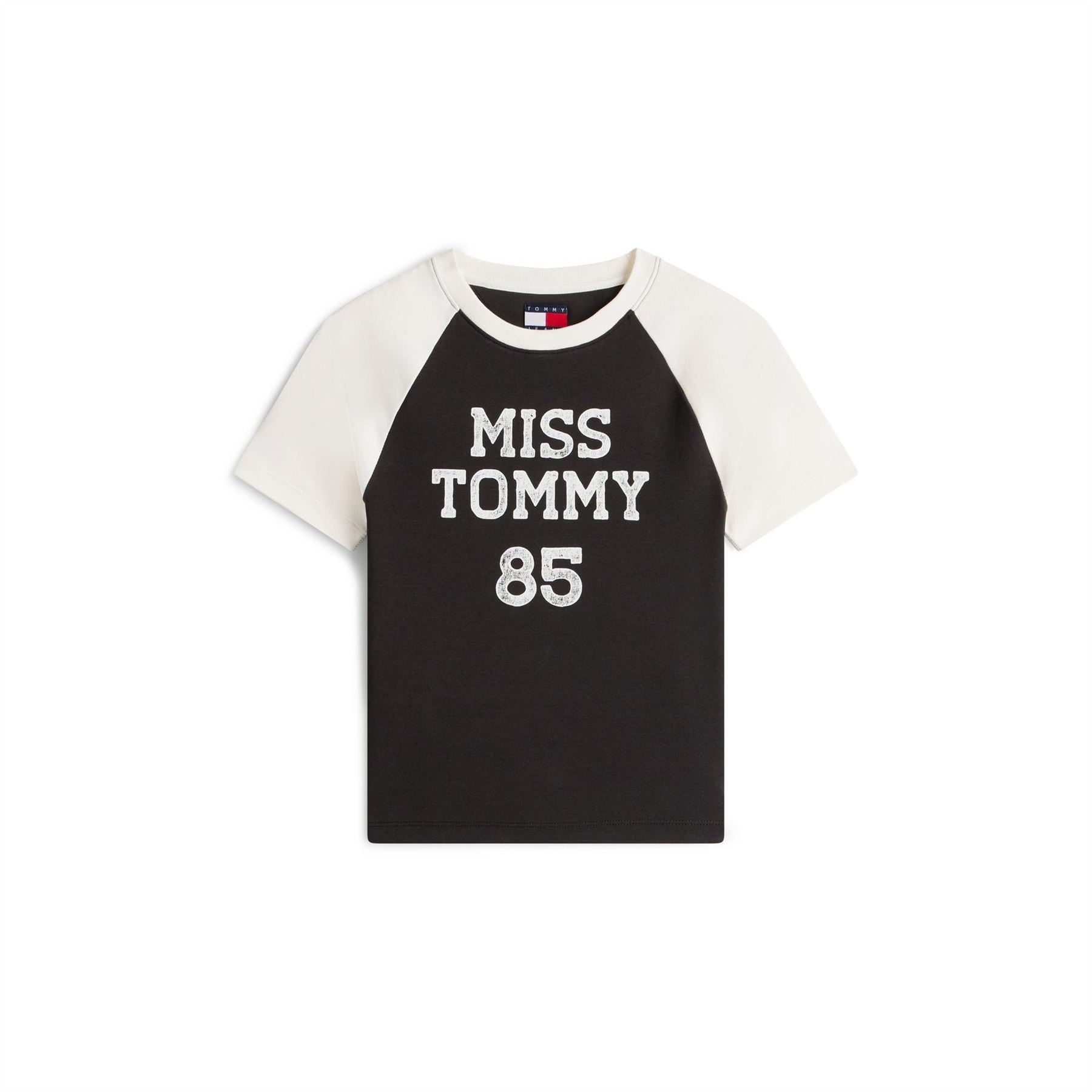 Tommy Jeans Lettering Crew Neck Raglan Sleeve Baseball T-Shirt