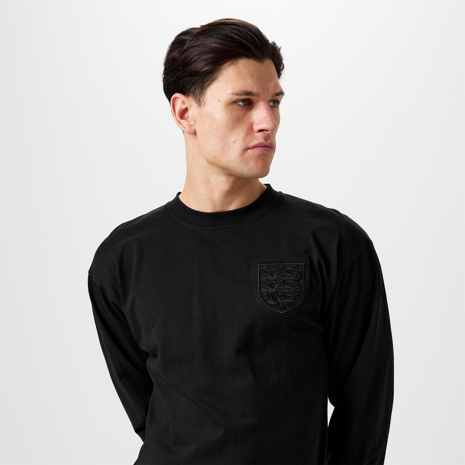 Score Draw England 66 Black Out Long Sleeve Shirt
