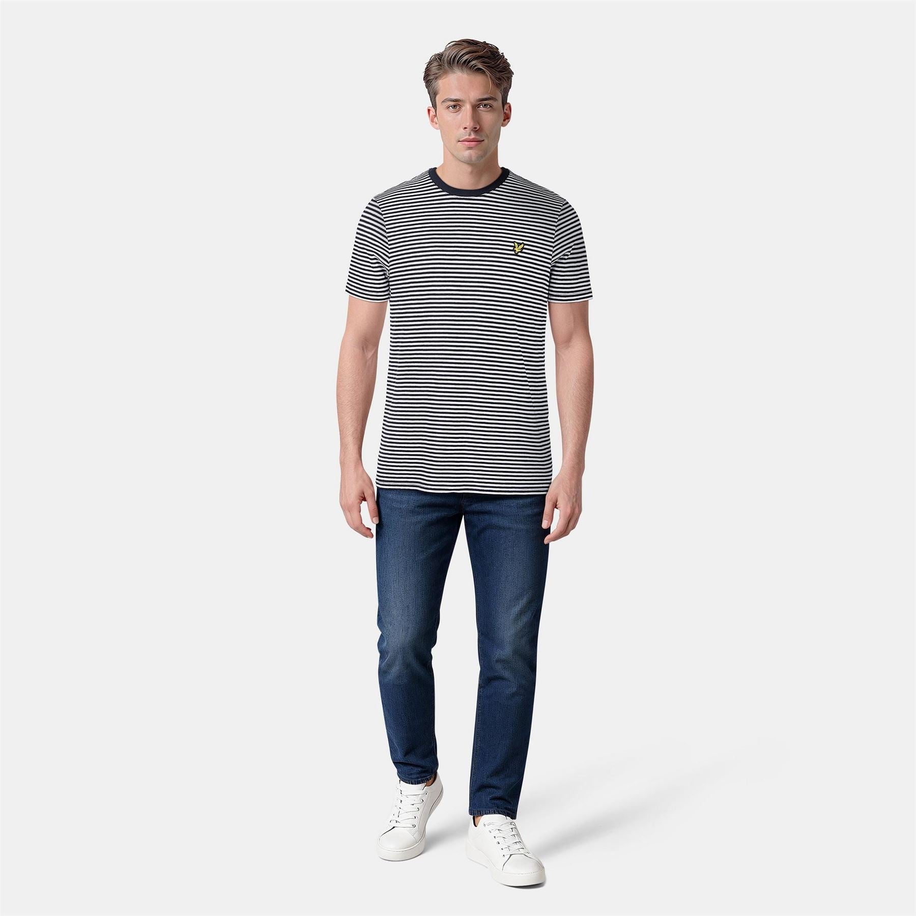 Lyle and Scott Stripe Regular Fit T-Shirt
