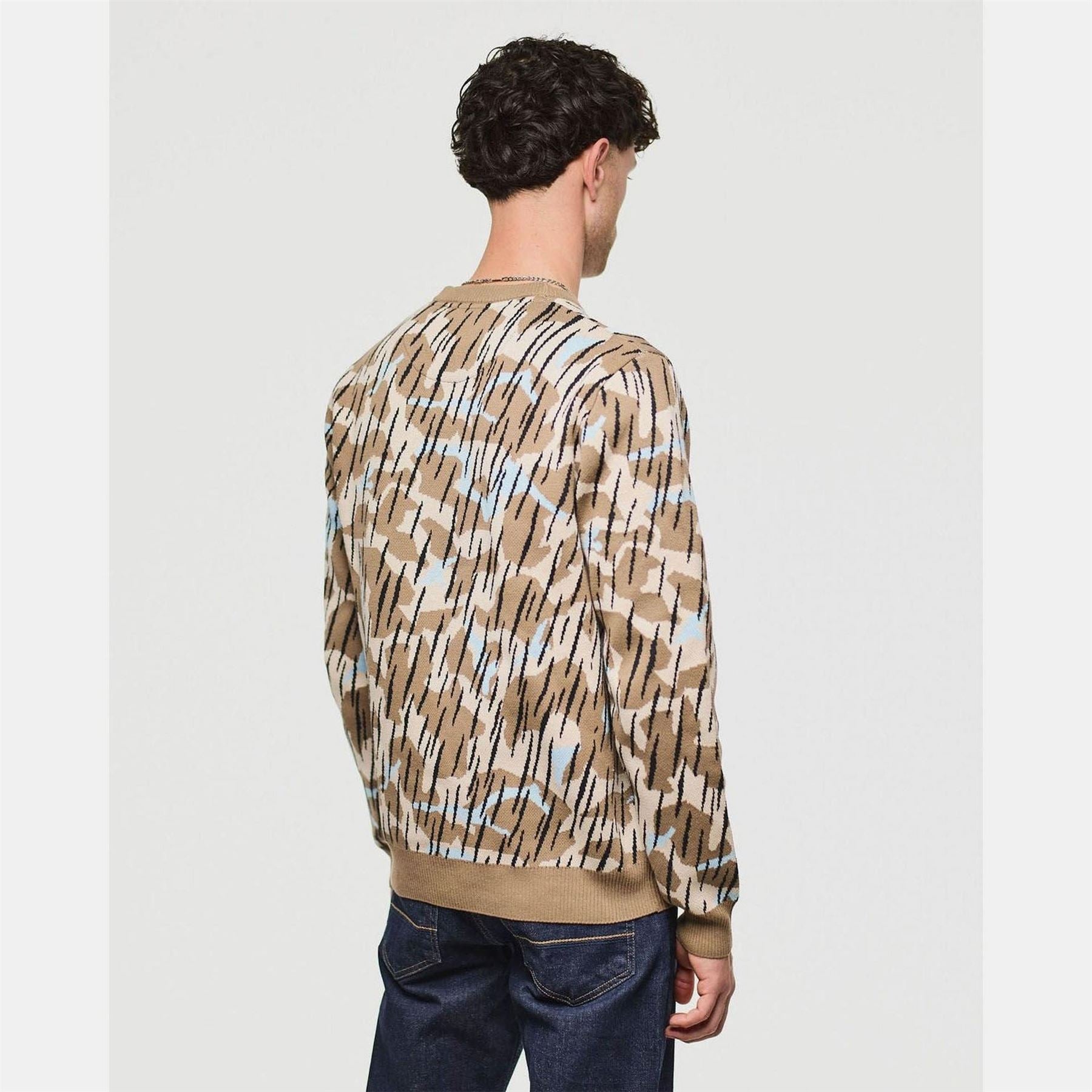 Weekend Offender Difranco Camo Knit Sweater