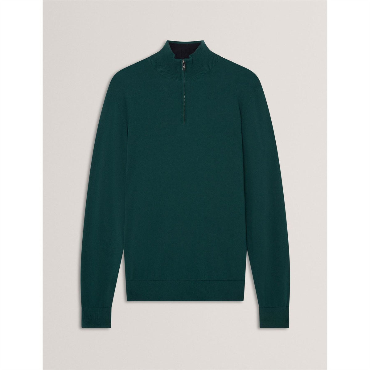 Ted Baker Merino Zip Neck Long Sleeve Raglan Sweater