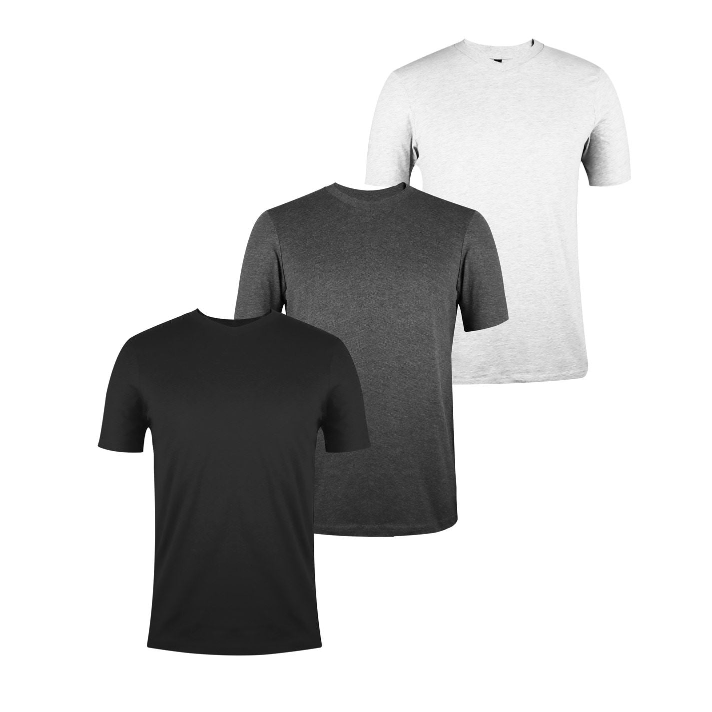 Donnay Mens Three Pack V Neck T-Shirt