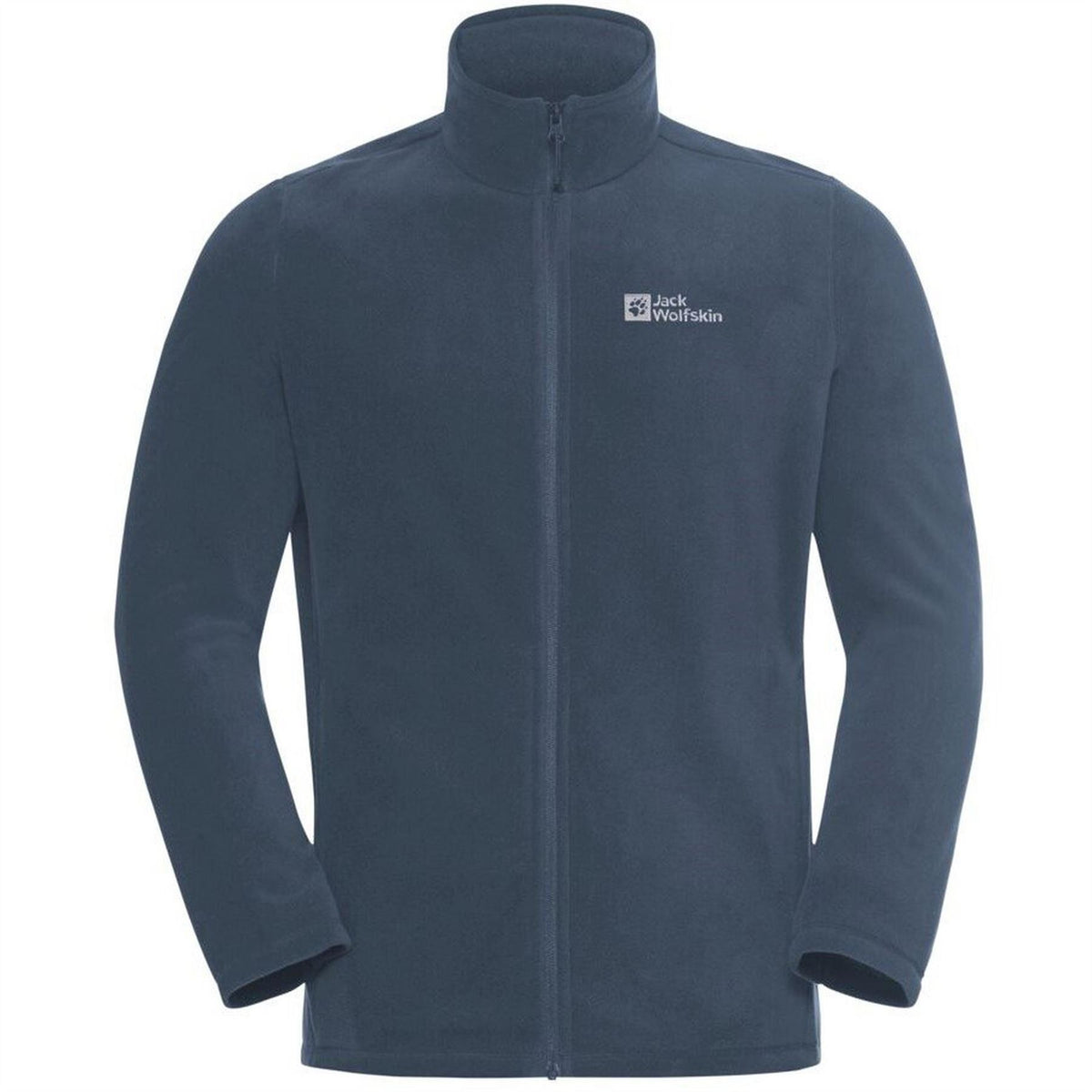 Jack Wolfskin Taunus Solid Patterned Full Zipper Fleece Jacket