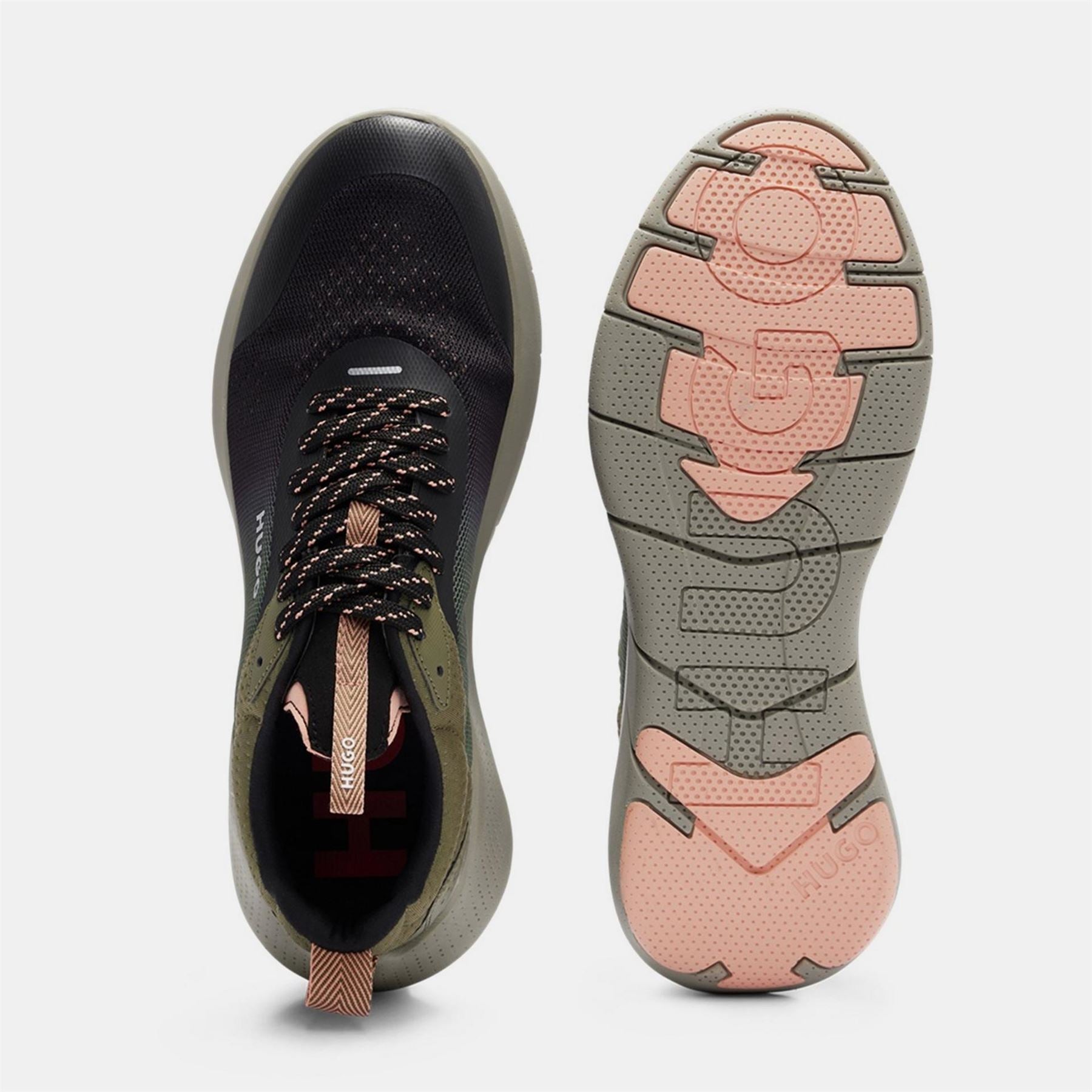 Hugo Wayne Runn Gradient Pattern Low Top Sneakers